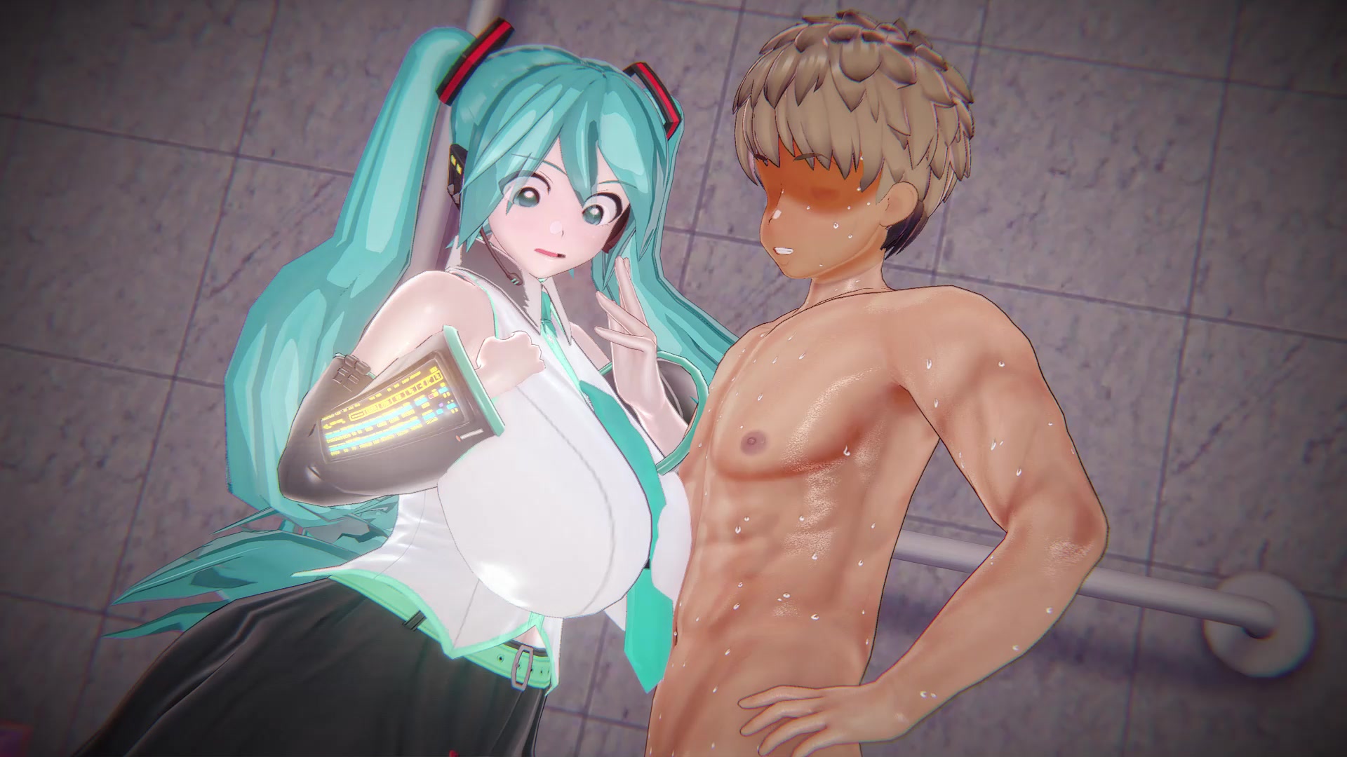 हात्सुने मिकू और गरम निर्माता एची