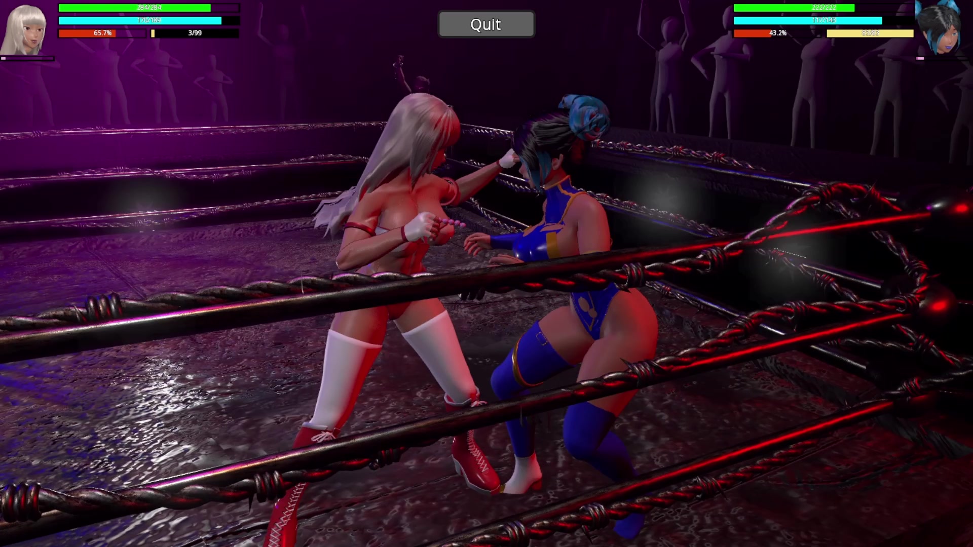 Futanari schoolgirl tentacle ecchi clash