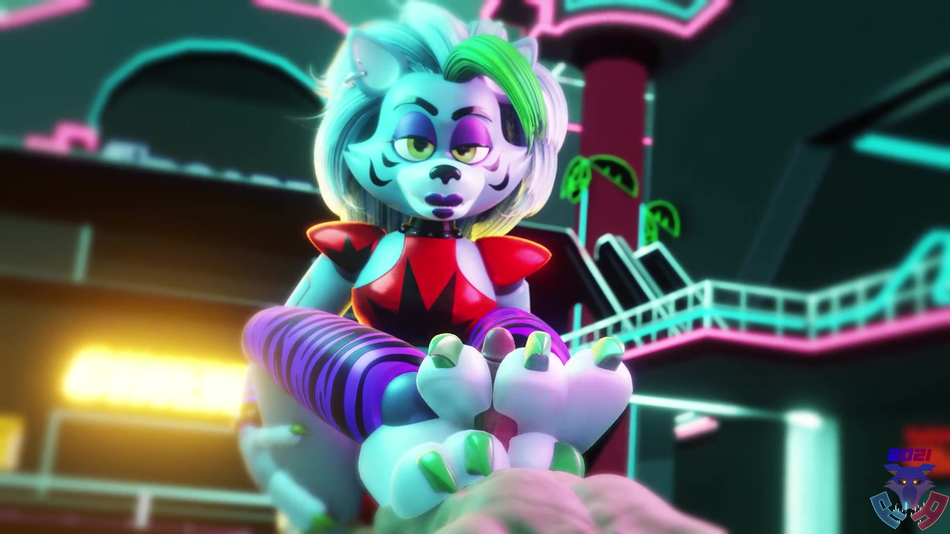 罗克珊·沃尔夫的顽皮足交