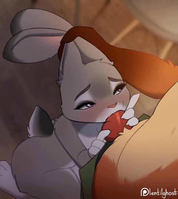 Coqueteo travieso con orejas de conejo