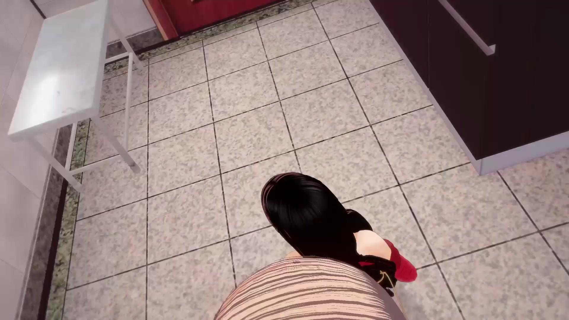 Triángulo ardiente de lujuria: escena futa de colegiala tentáculos