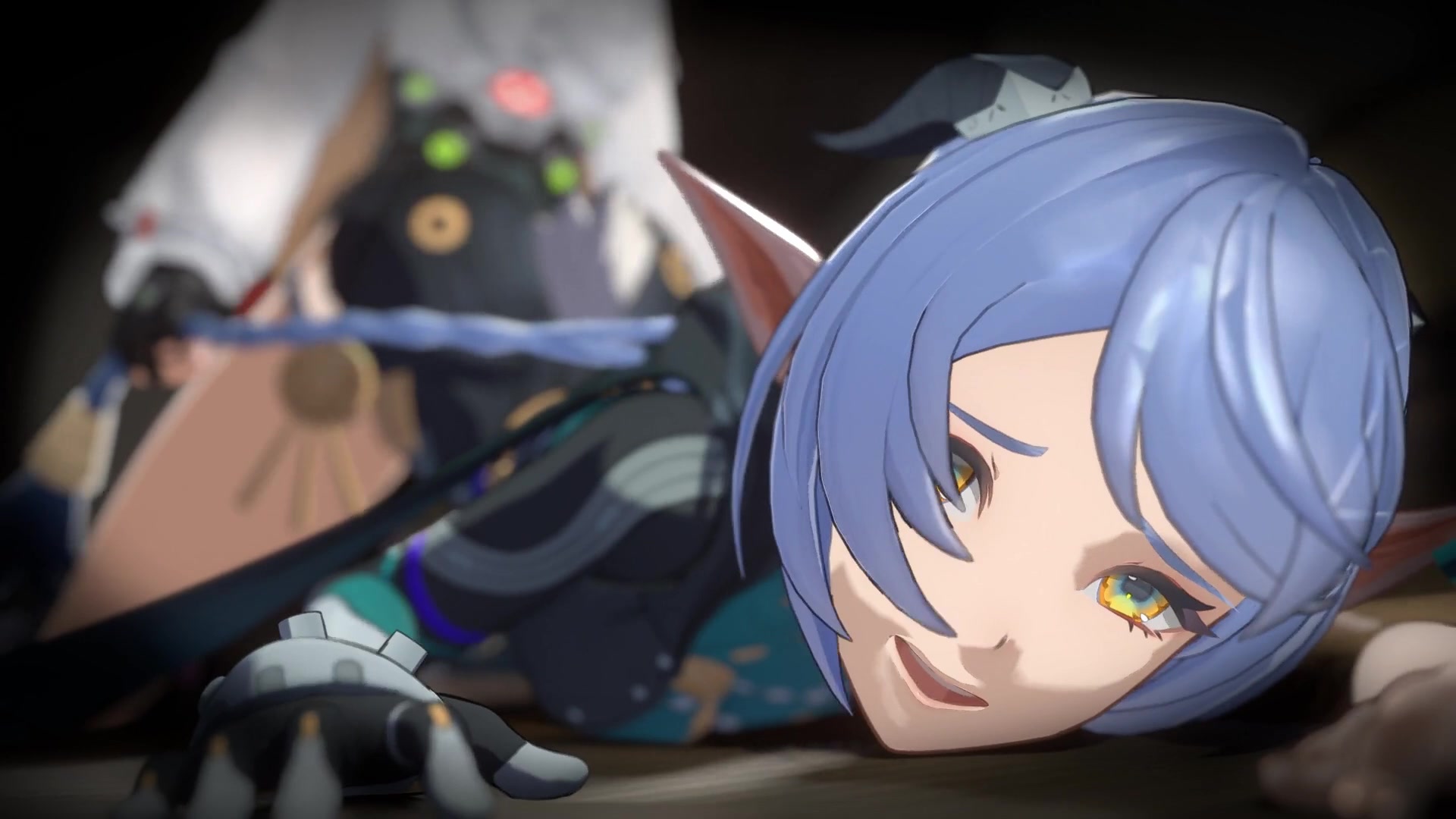 露西娅被拉头发后入