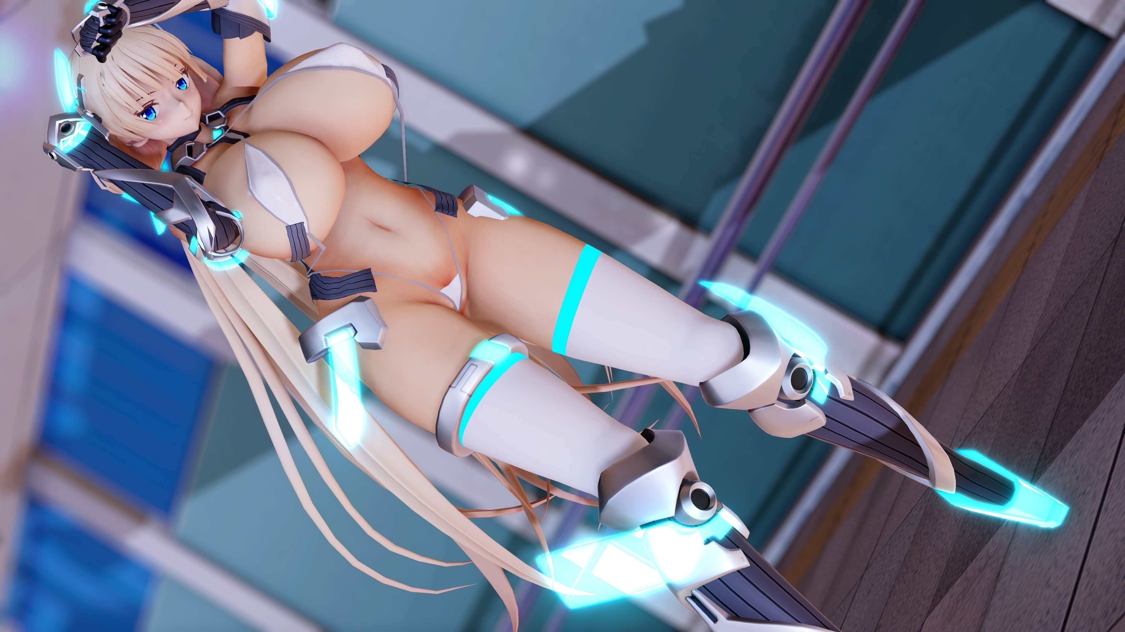 Angela balzac de biquíni, cena futanari erótica com tentáculos