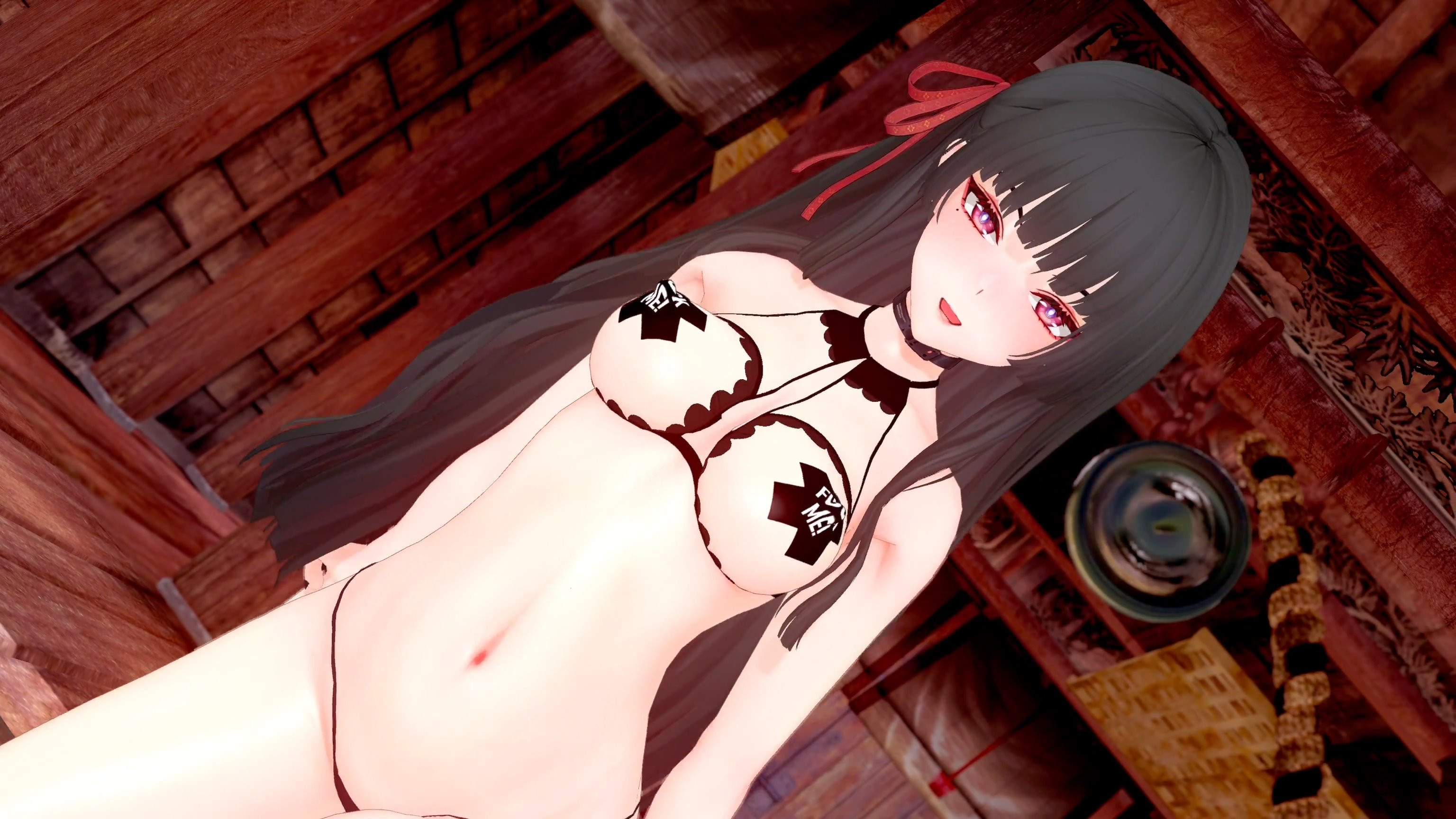 Chisa após sexo, cena ecchi de colegial futanari com tentáculos