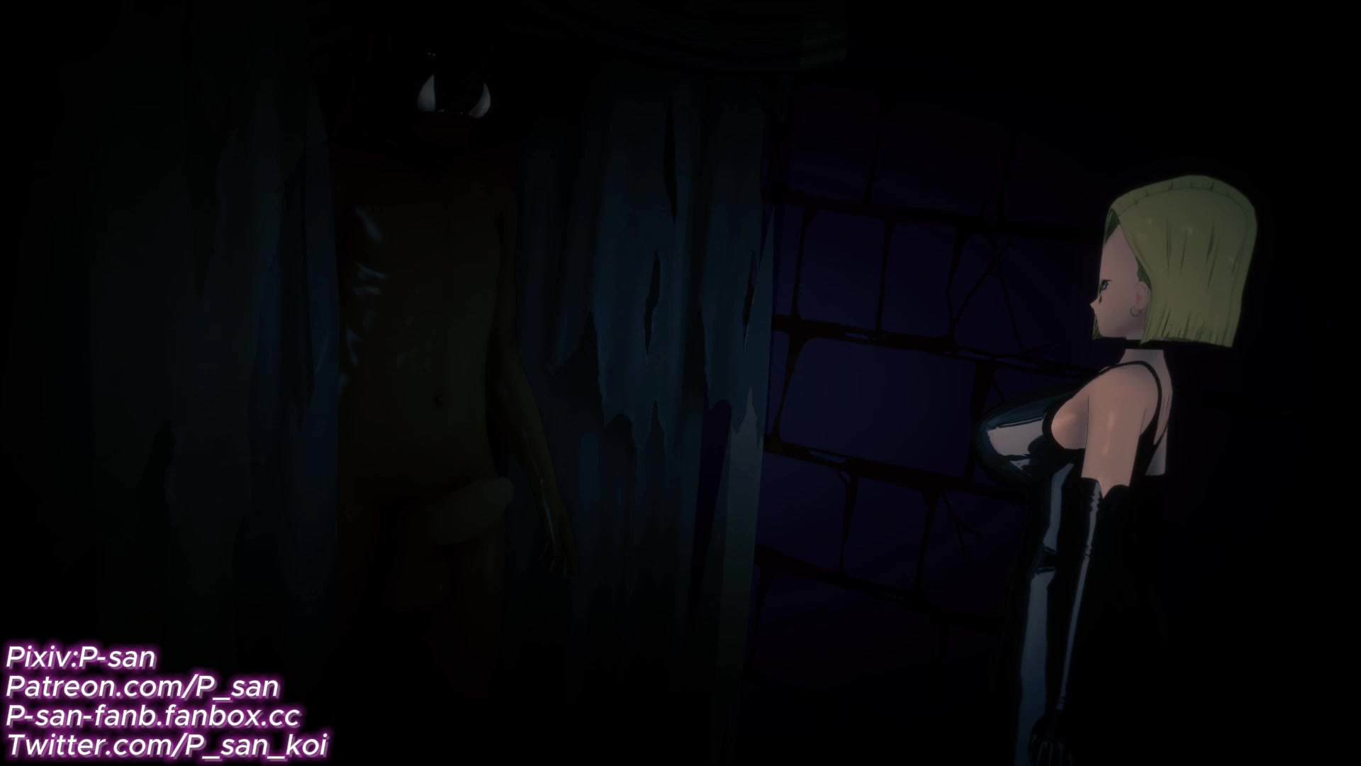 превью ndr-андроида 18 в стиле blacked