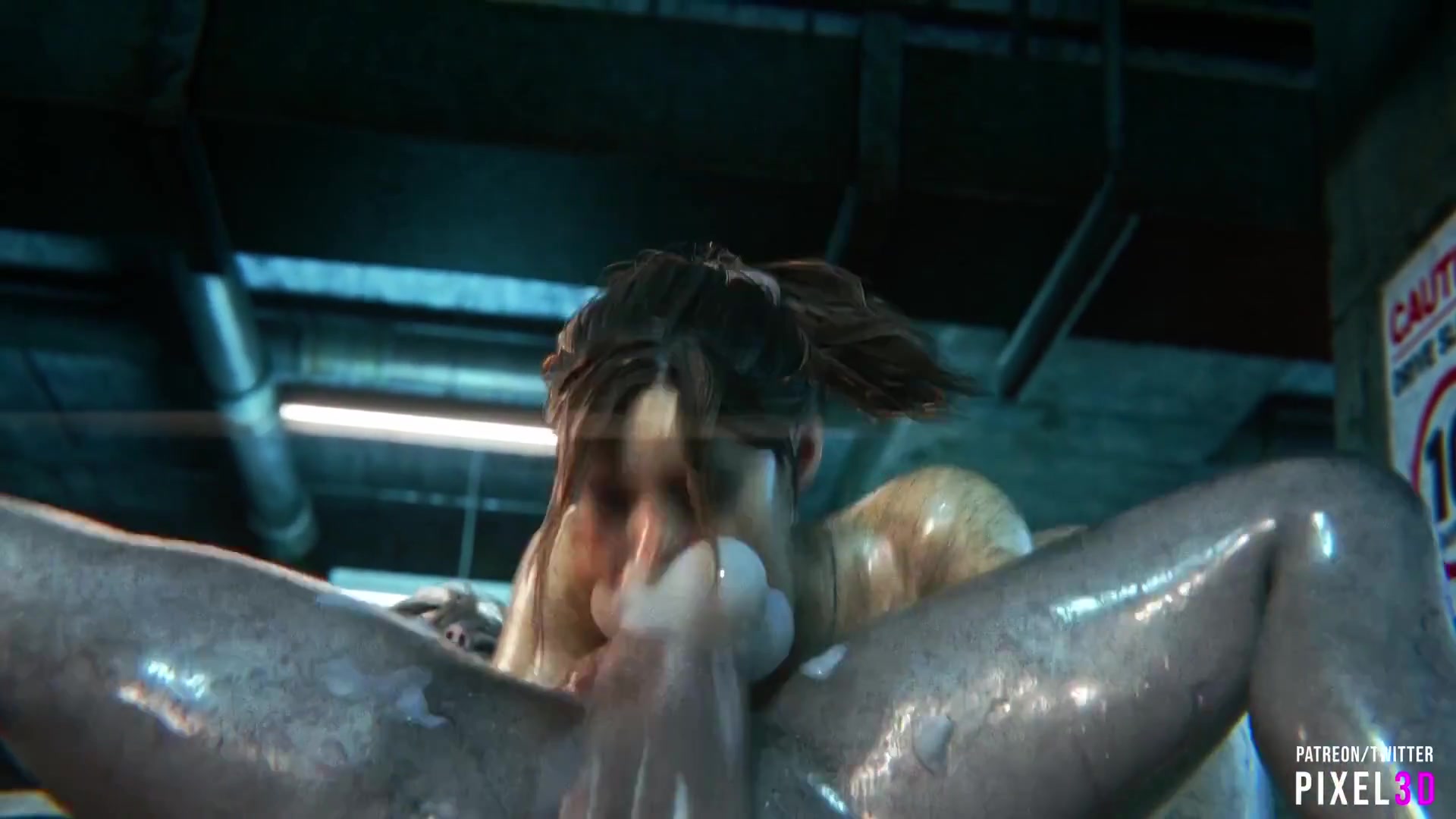 клэр редфилд в плену у футанари-щупалец