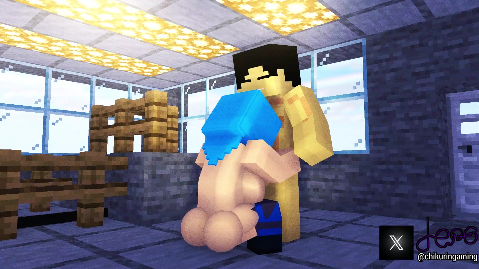 Ice chikurin fucking in minecraft hijab