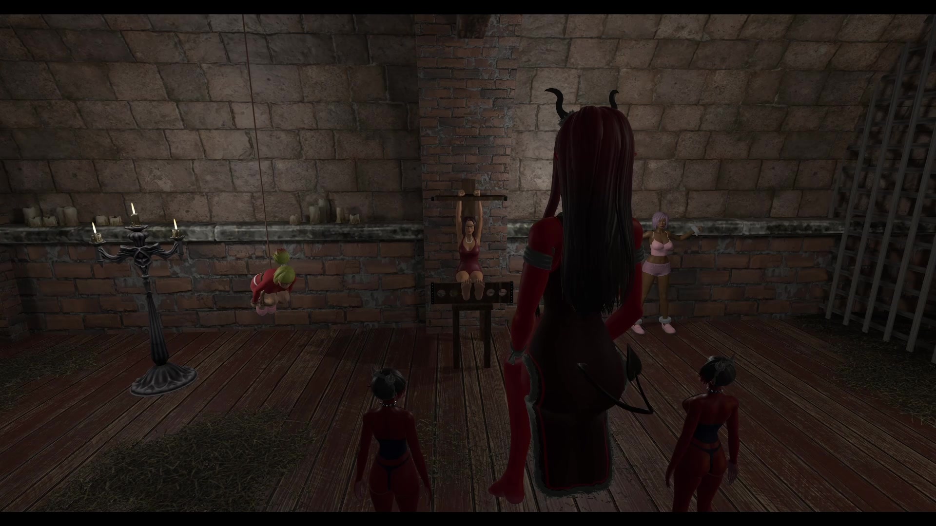 логово футанари ведьмы с щекочущими щупальцами