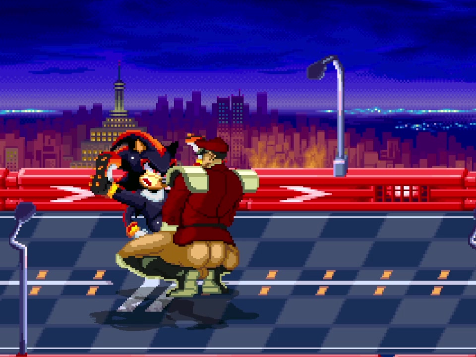 эротическая битва mugen shadow против m. bison с футой и щупальцами