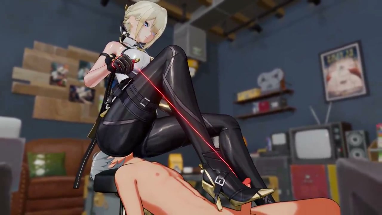 эротическая встреча школьницы-футанари с щупальцами 3