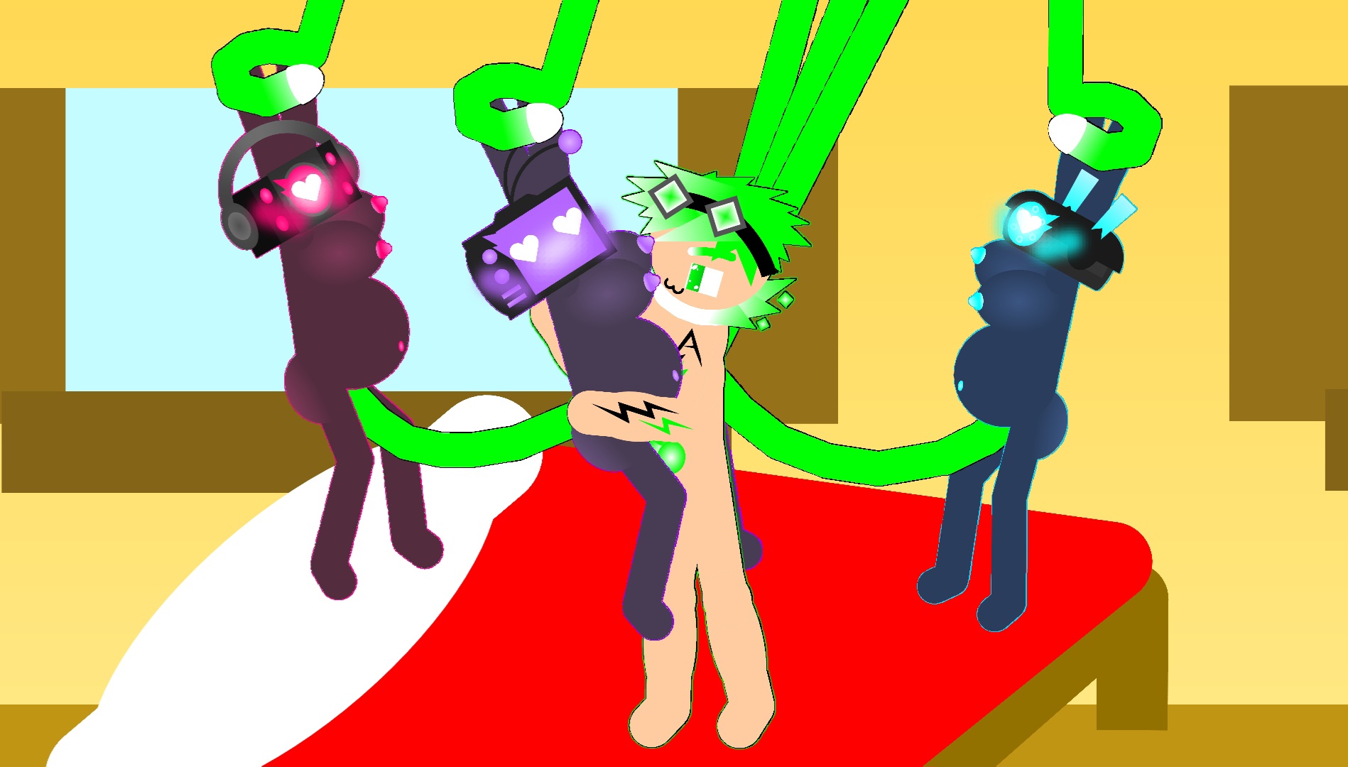 секскрафт фута тентакль скибиди с школьницей