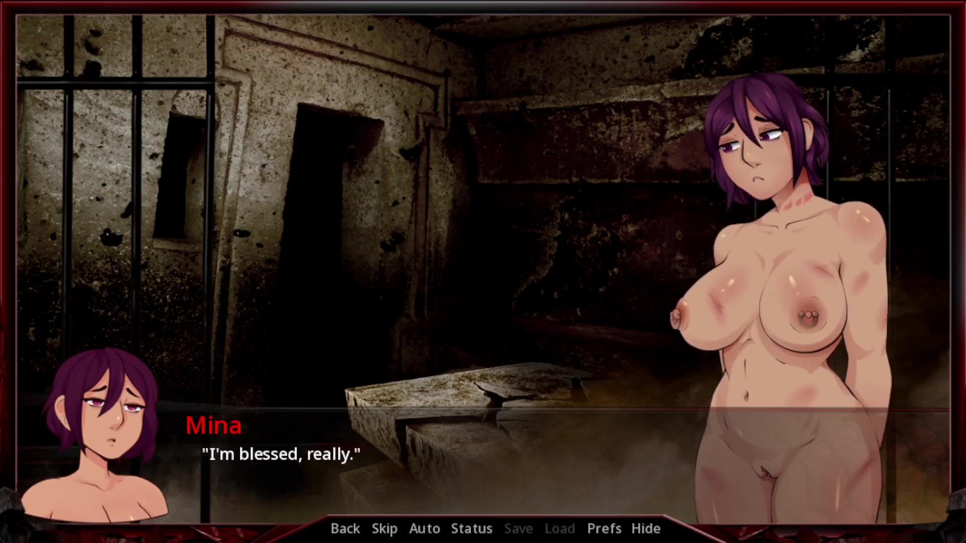 Escena futa de mina devastadora con tentáculos traviesos