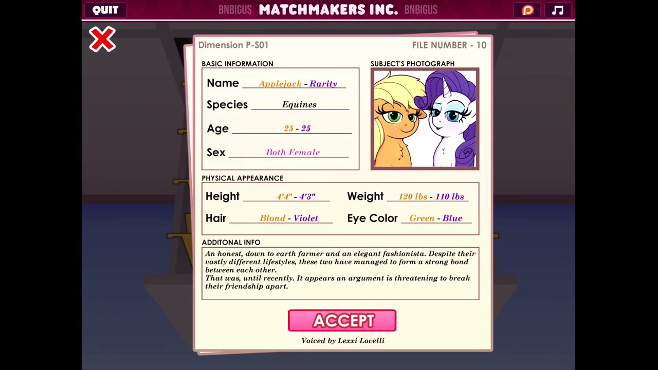 मैचमेकर्स इंक अध्याय 10 ऐपलजैक और रैरिटी