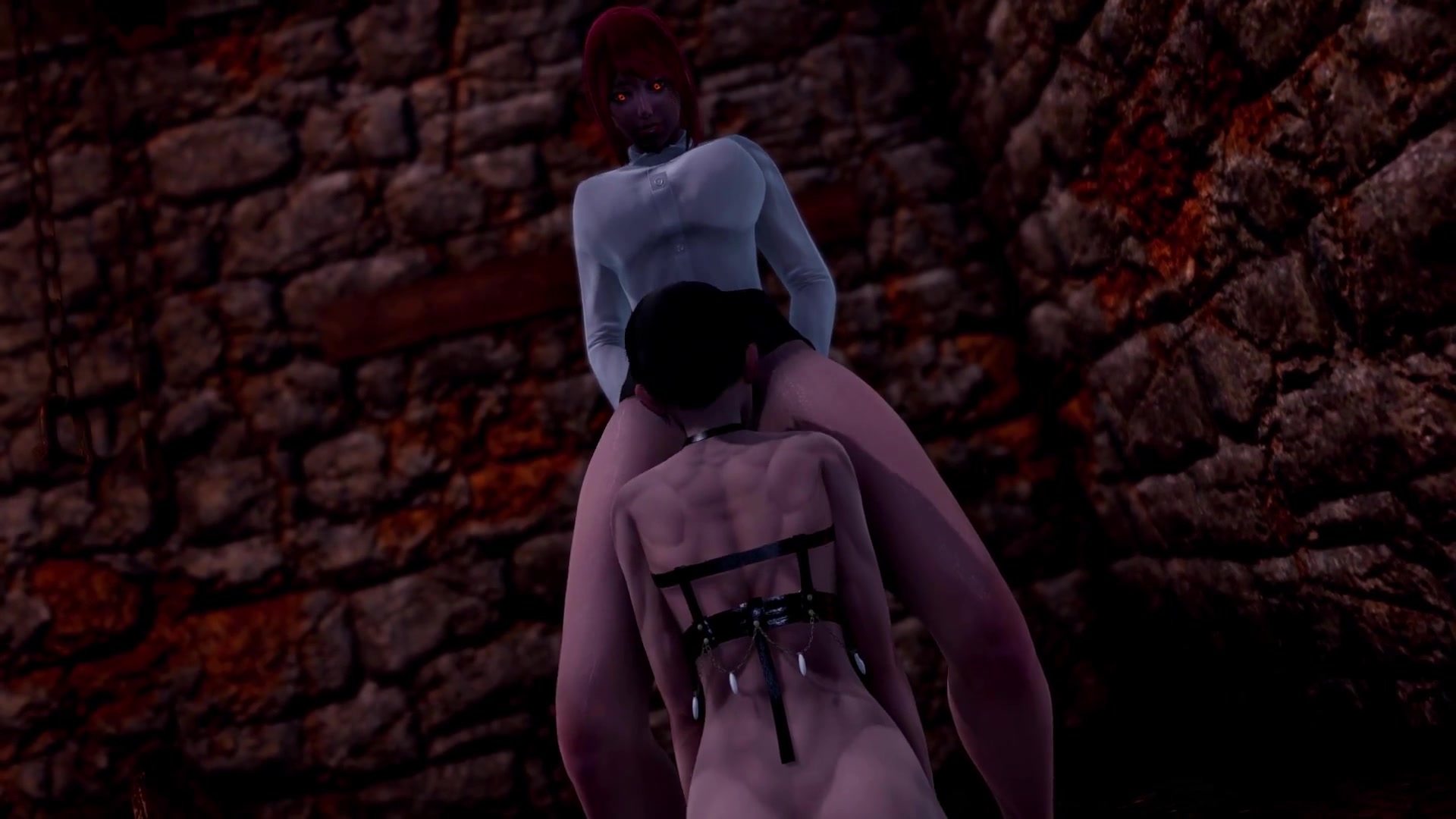 Futa makima clavando al chico con pene pequeño