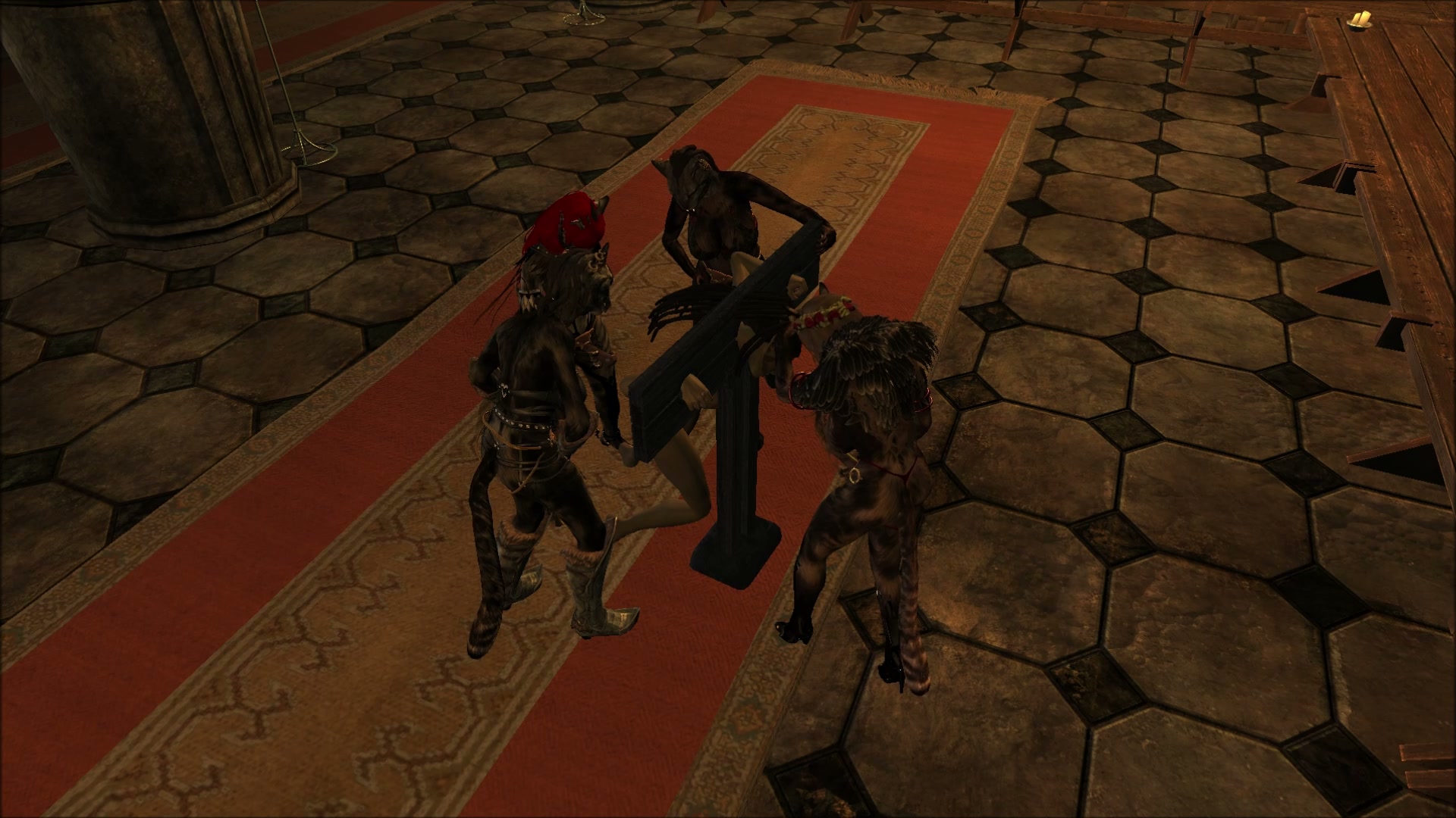 Inicio erótico de ryo con tentáculos y futanari colegiala