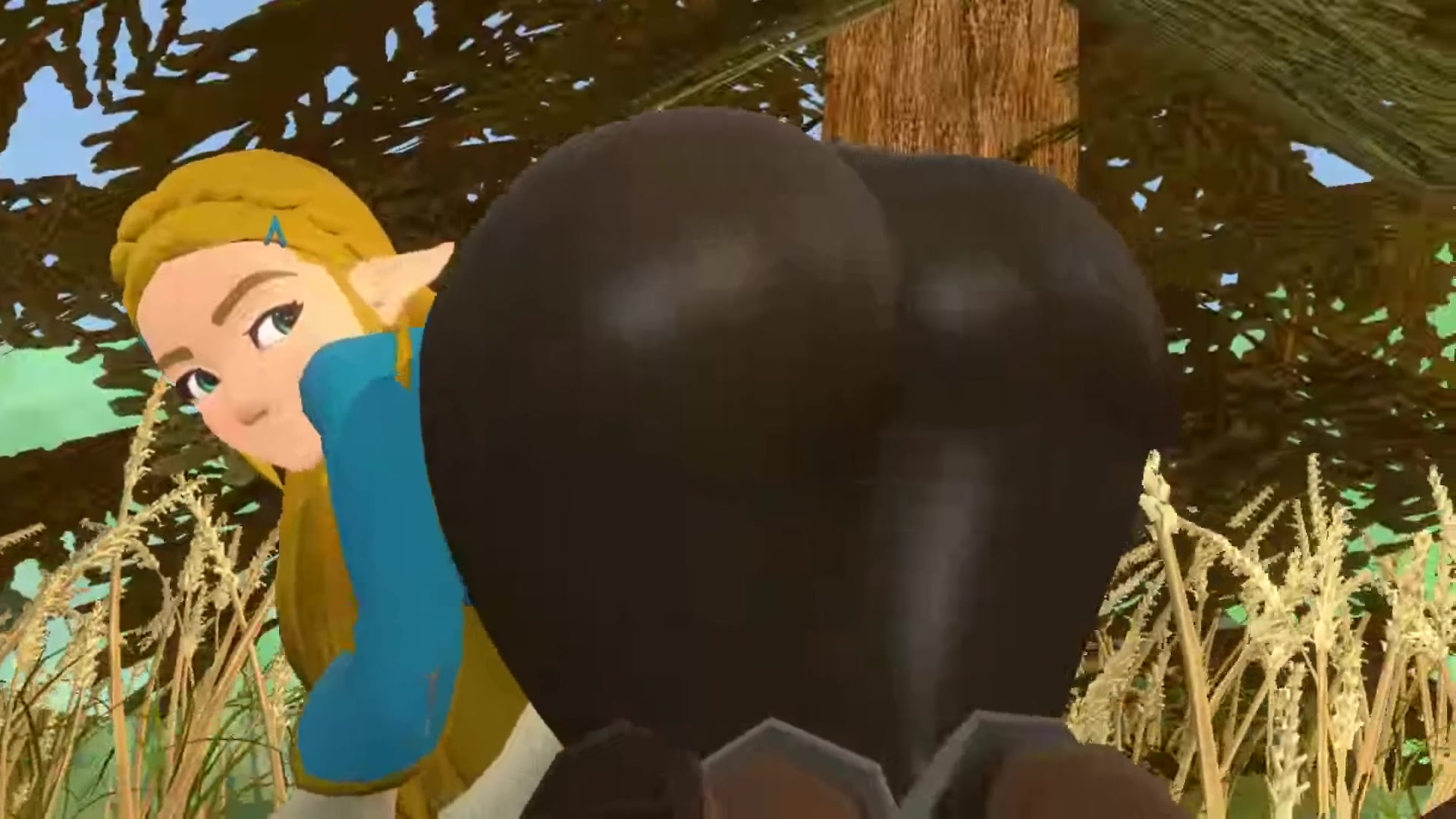 Zelda sacude: colegiala futanari tentáculo ecchi