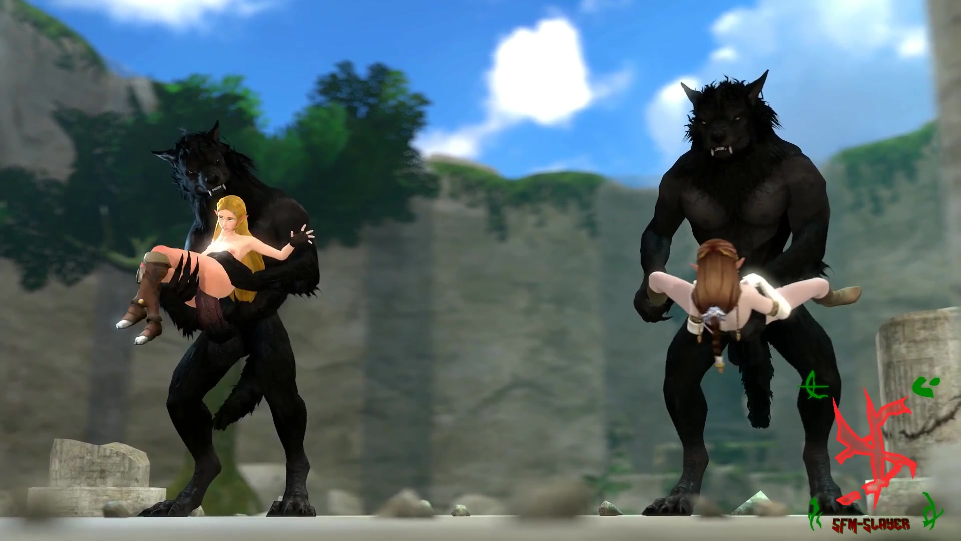 зельда и ликансы фута тентакли этти