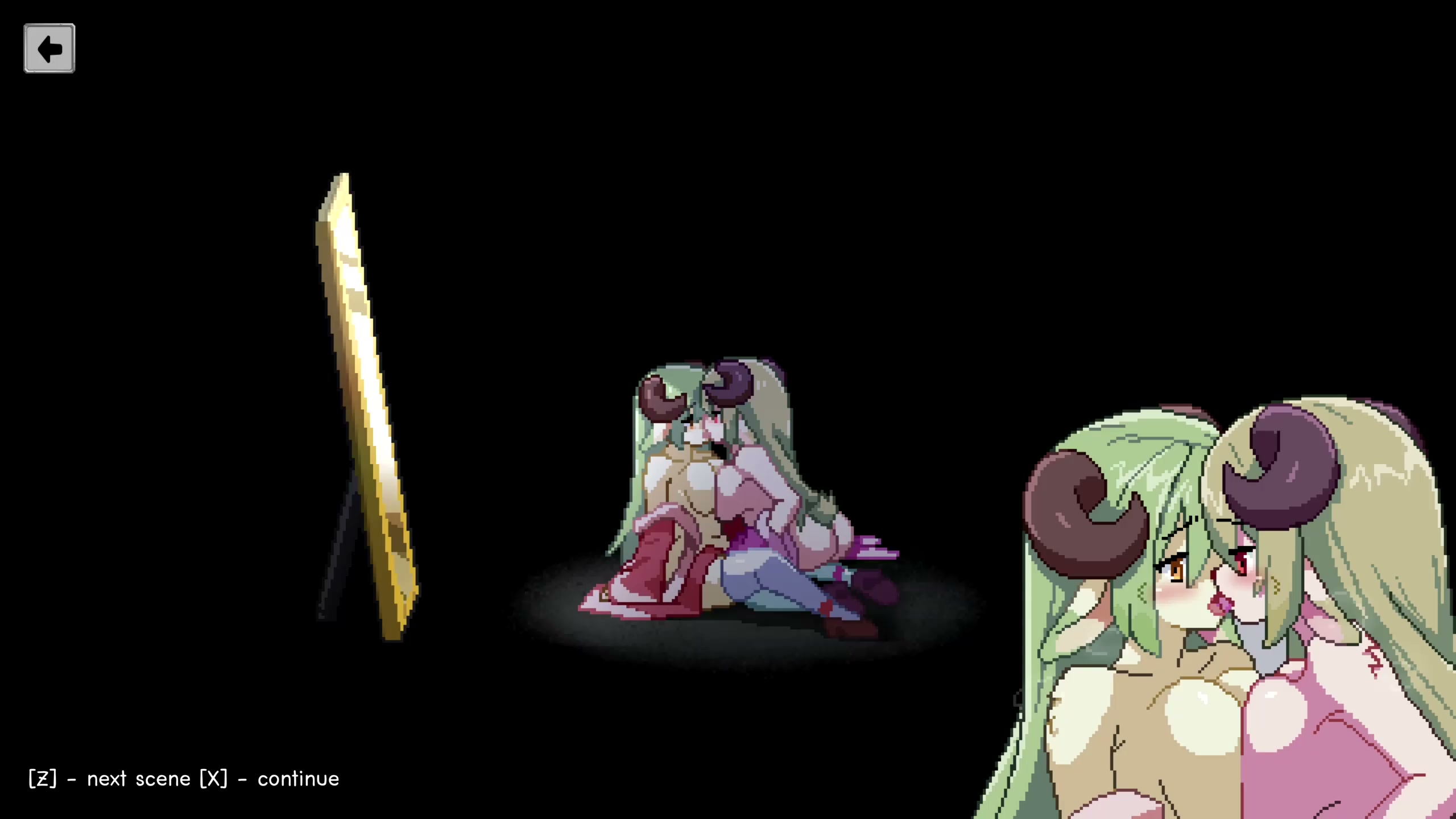 淫乱な巫女の鏡の出会い