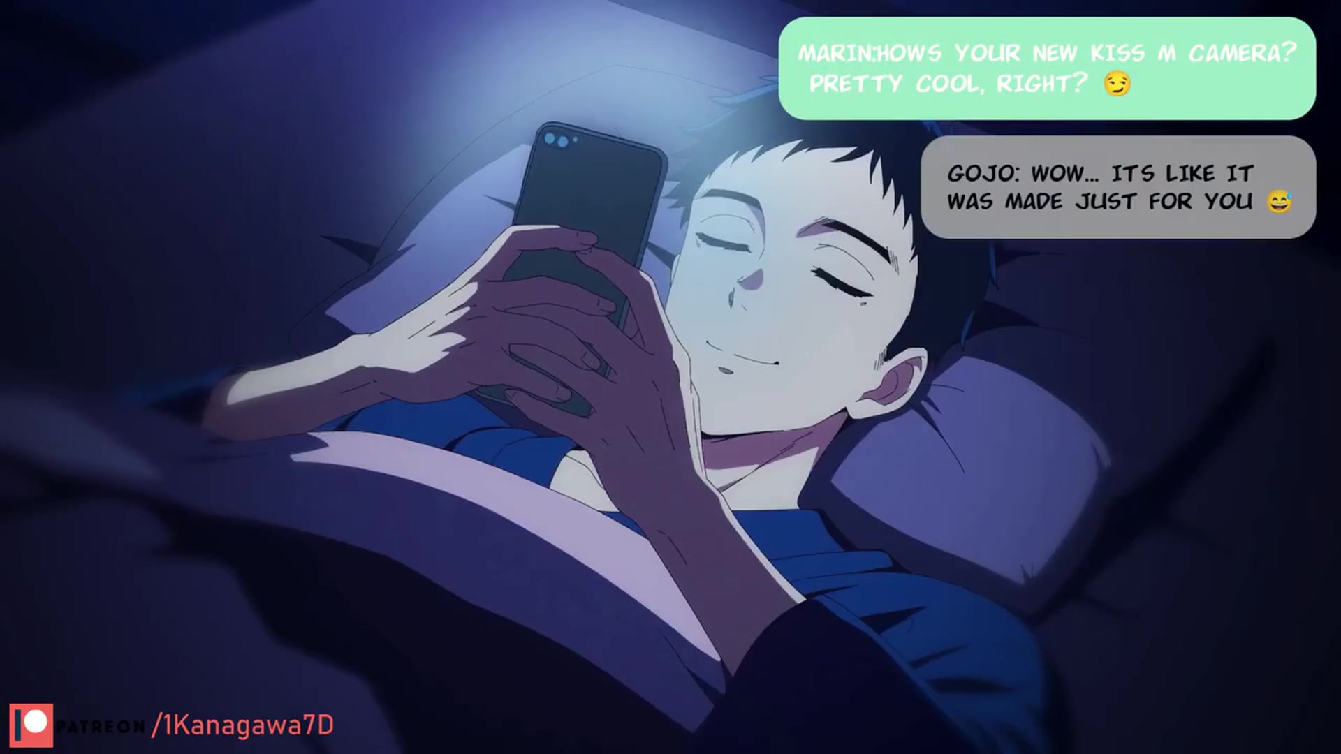 Marin le manda a gojo una foto subida de tono