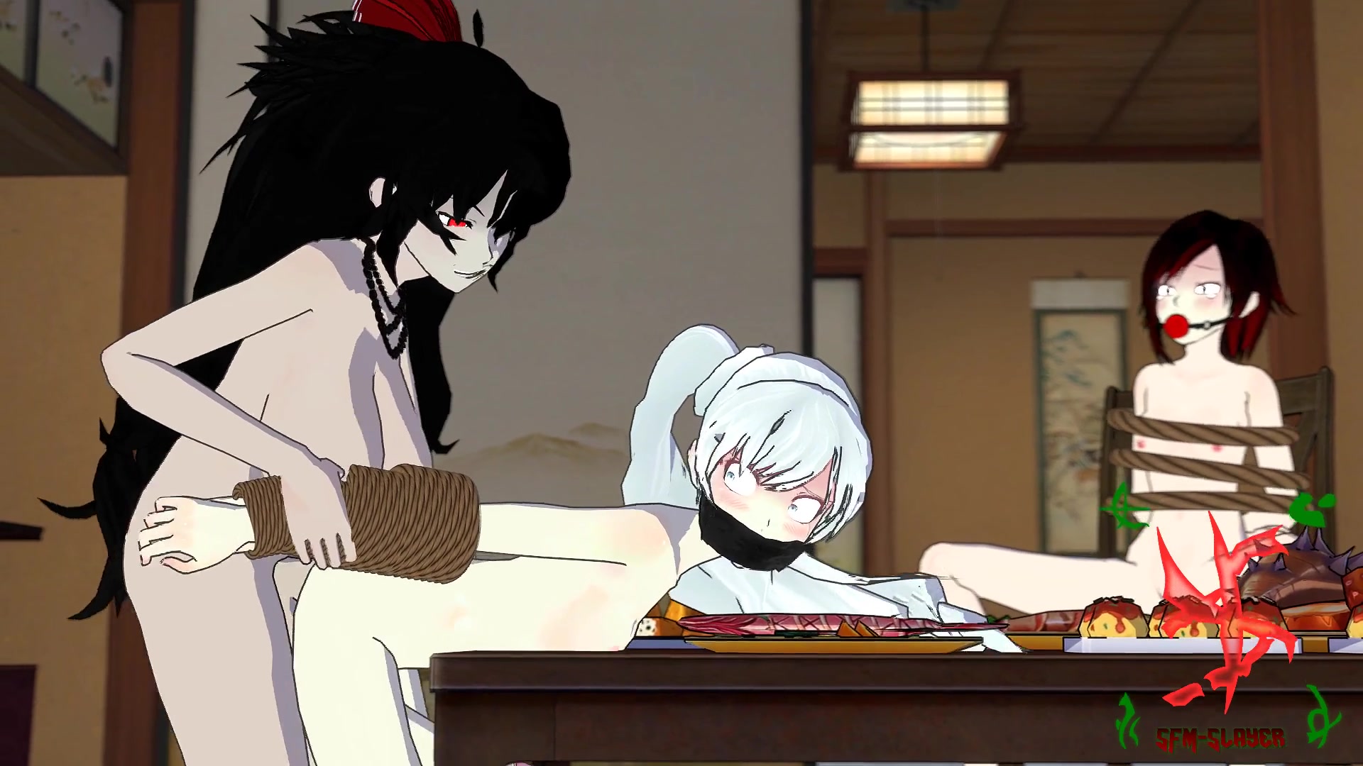 Cena futanari de colegial nua com tentáculos raven x weiss
