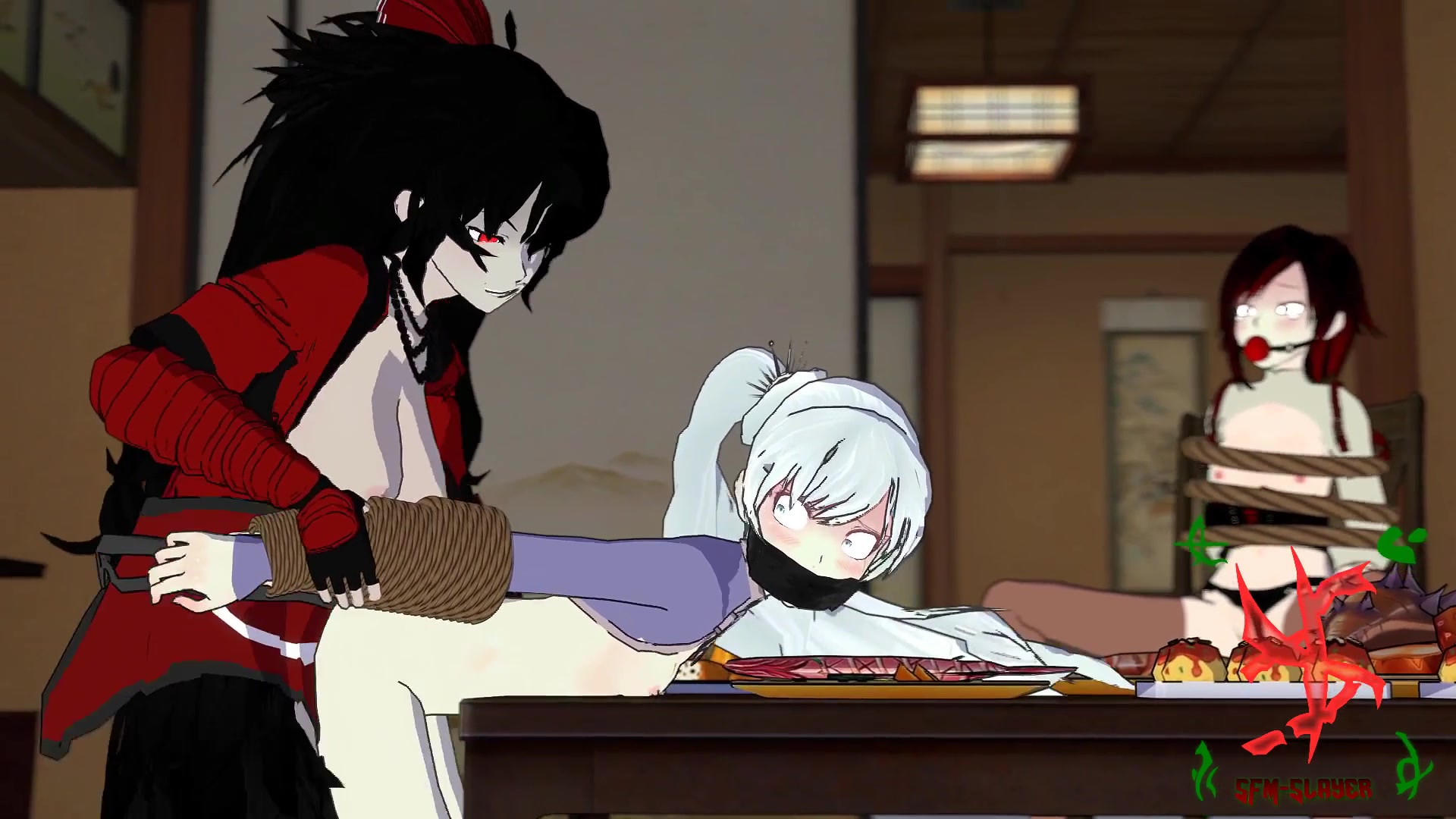 Animación sfm raven x weiss