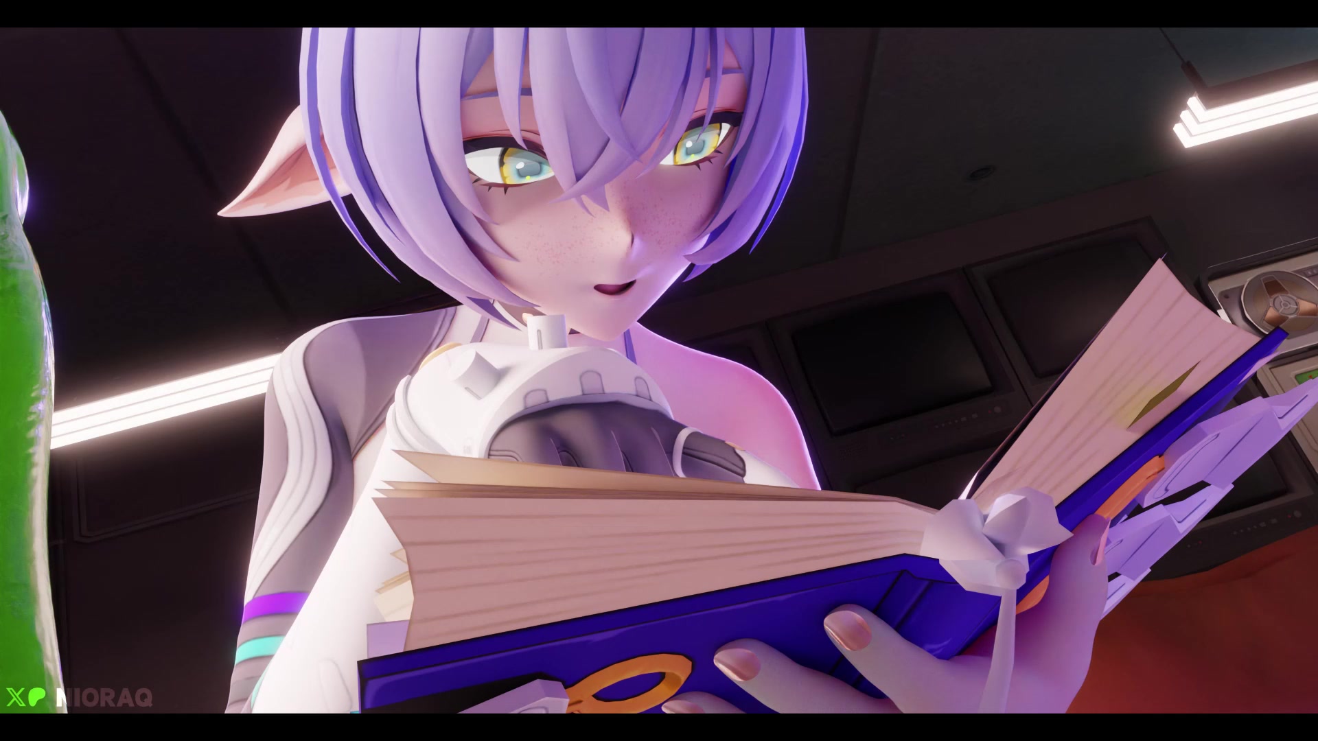 эфирная футанари-школьница люсия в озорной щупальцевой эччи-игре