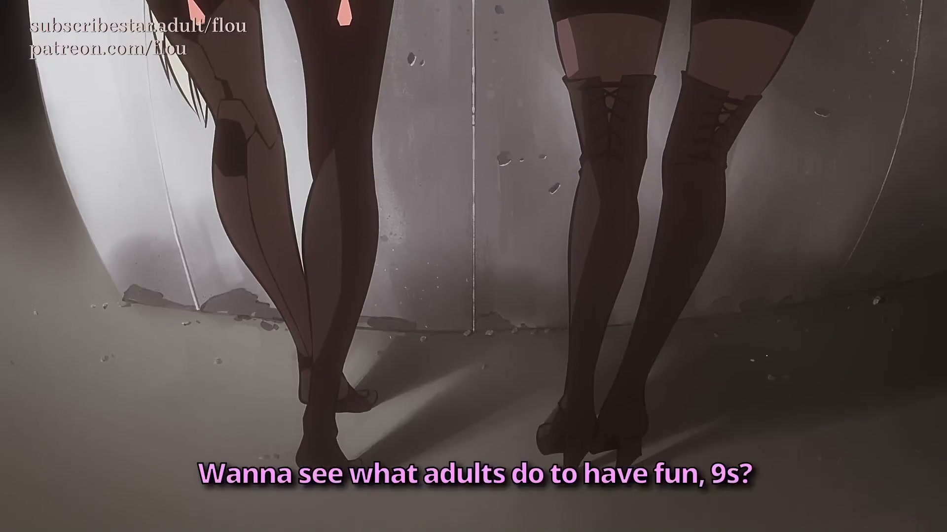 Nier automata a2 2b фута тентакли хентай с 9s