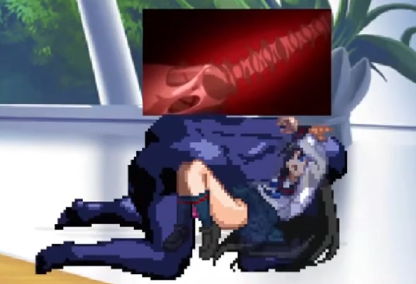 поединок щупалец футанари школьницы куромару плюс эротика