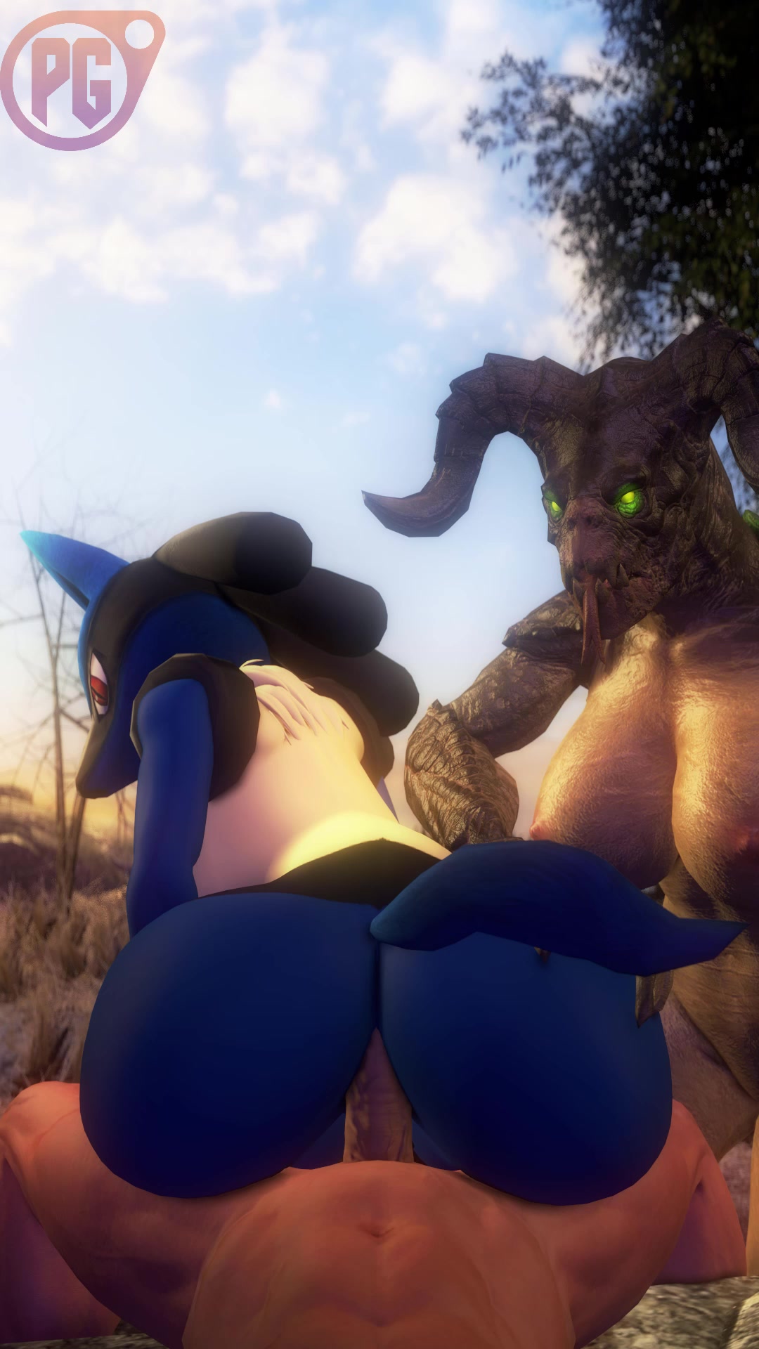 лукарио против детклоу в тентакле-фута эччи поединке