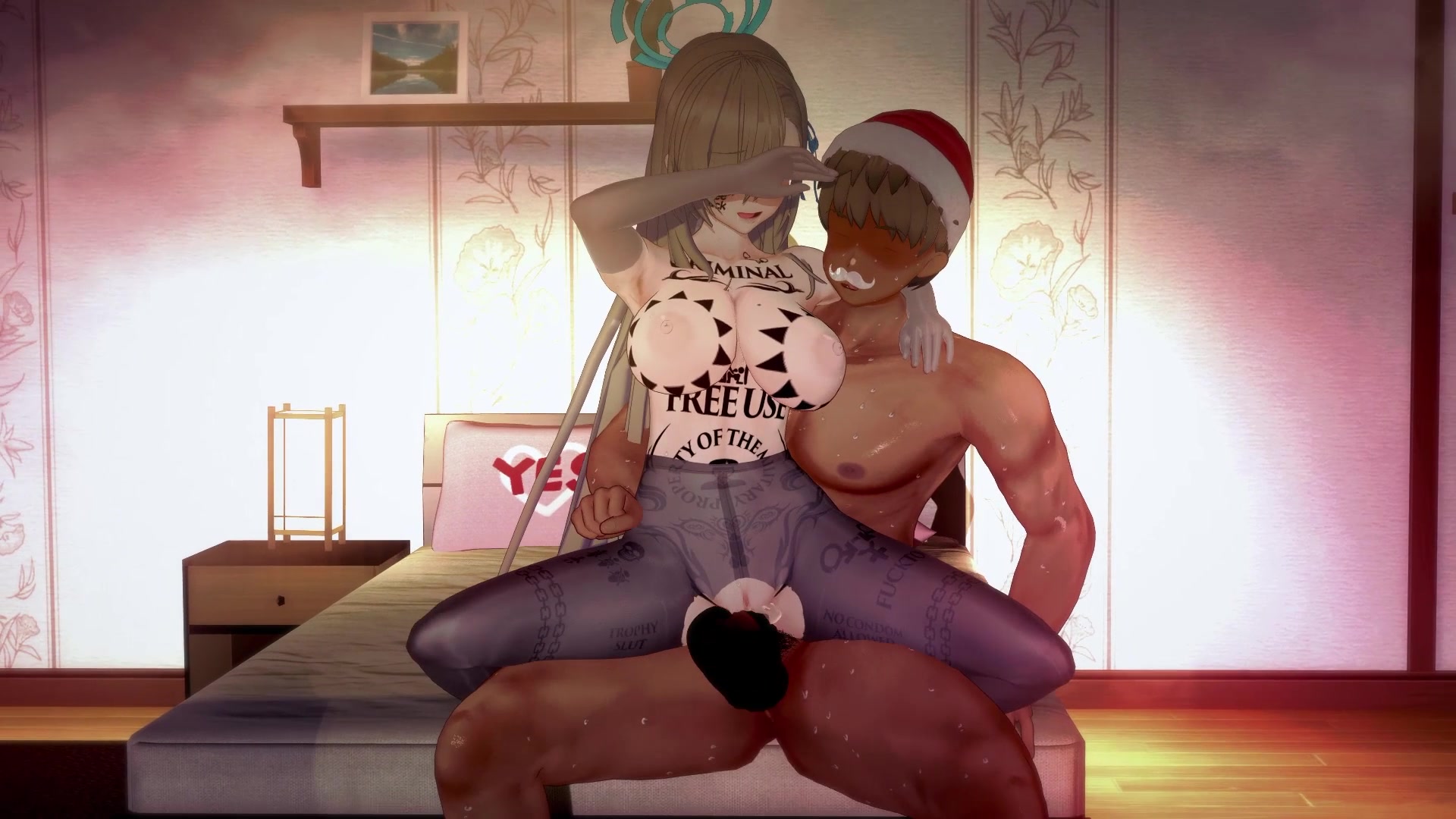 Blue archive асуна похотливые щупальца футанари эротика