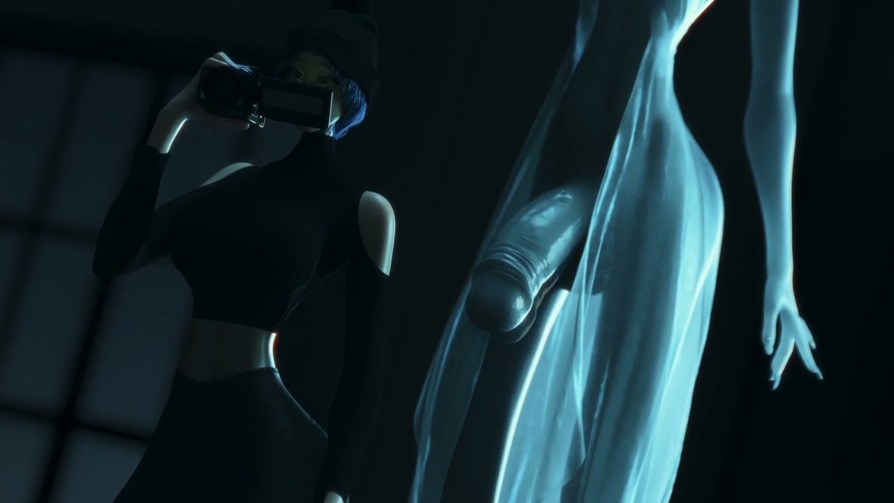 Futanari écolière argentée à tentacules écchi