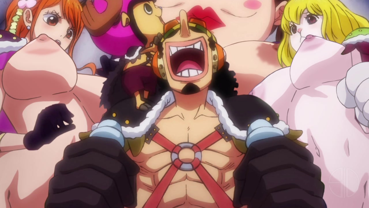 счастливый усопп с озорной школьницей тентакль футанари эччи