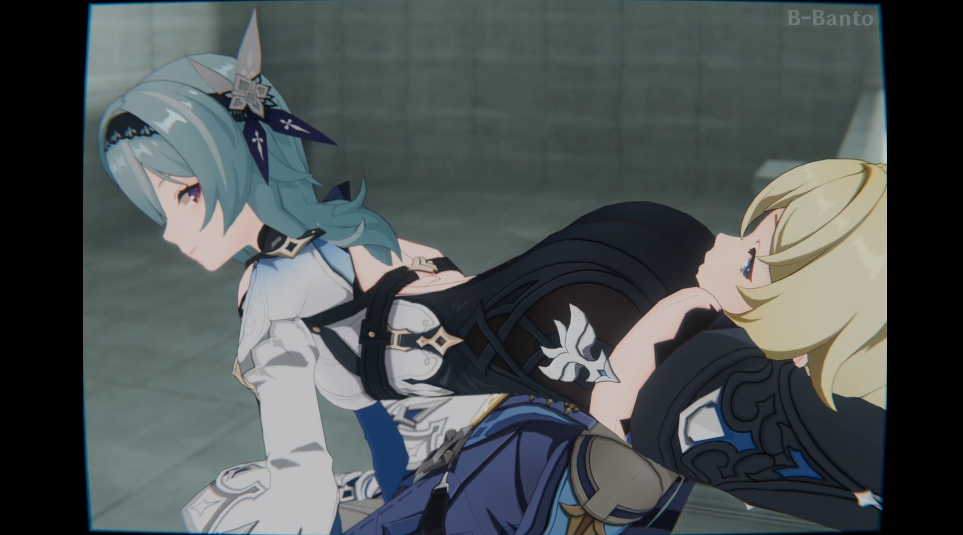 Femdom intensa de eula con estrangulación de cabeza y frotamiento d...