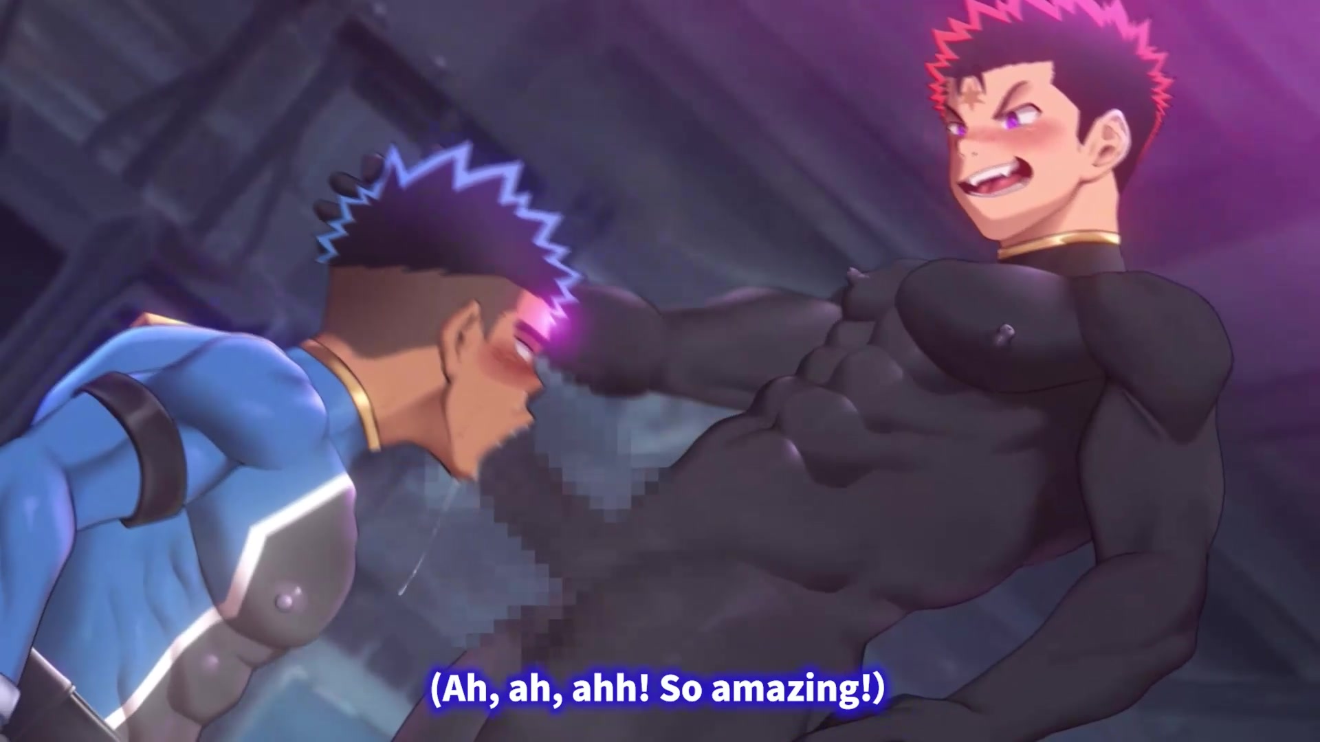 Mamada del lado malvado en animación