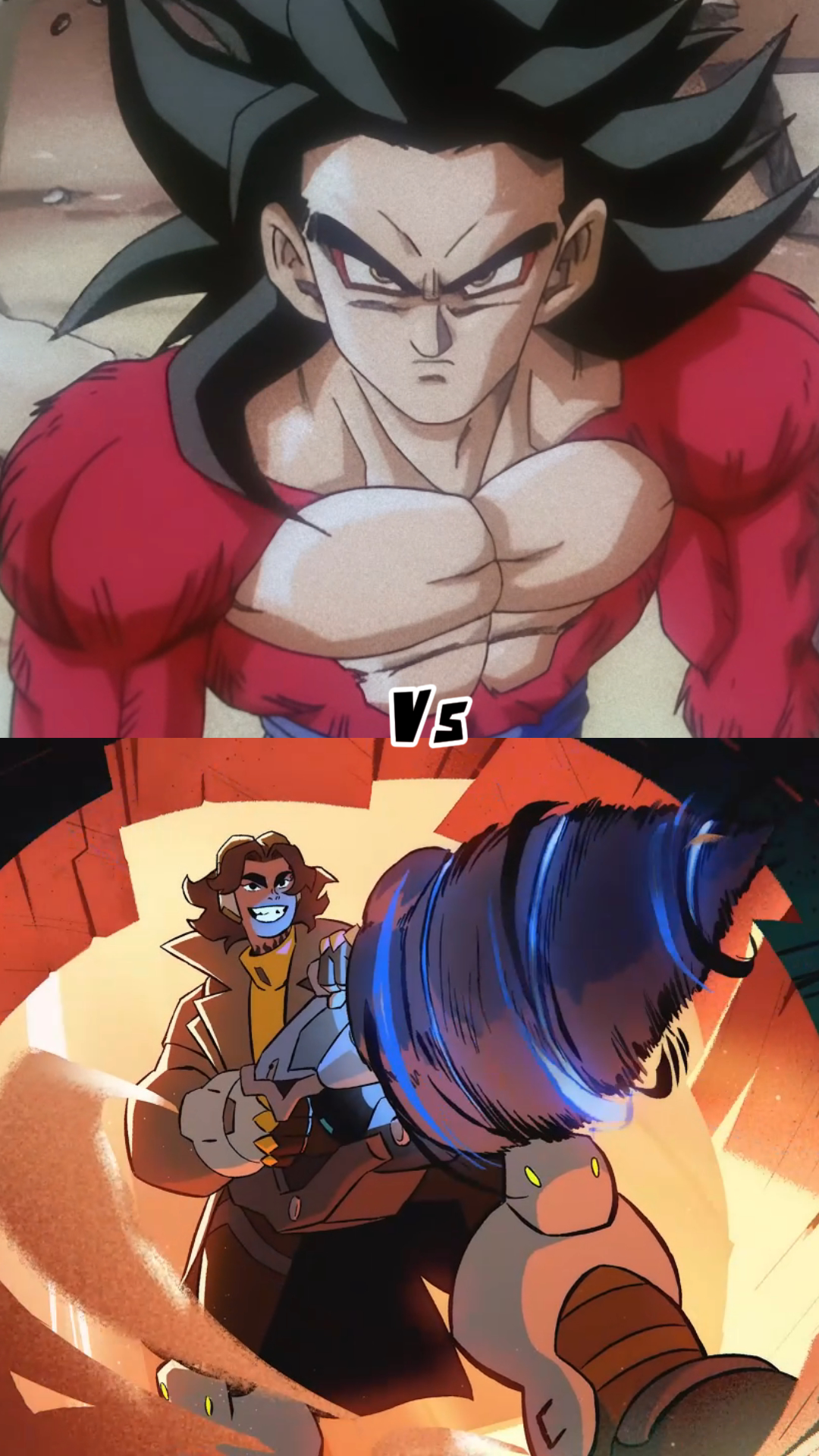 приключение против ссдж4 гоку