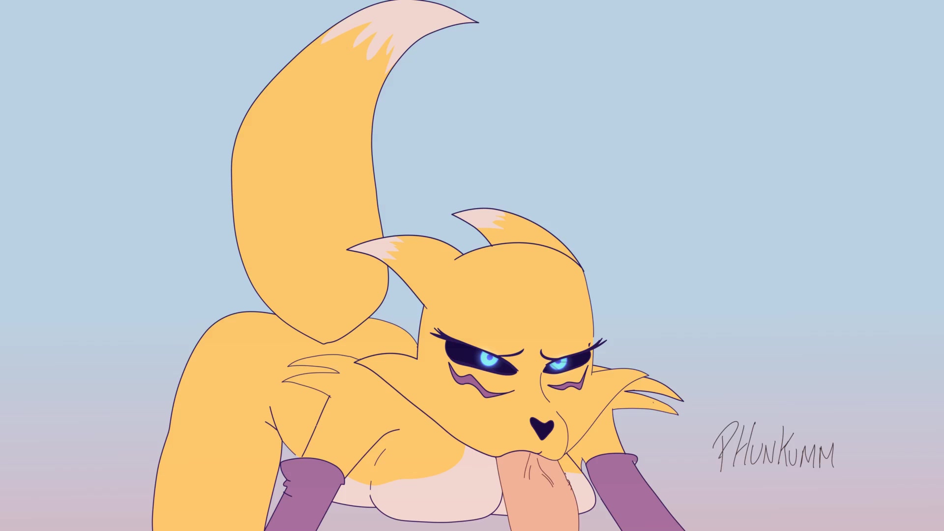 妖狐兽深喉口内射精循环音效数码宝贝成人向