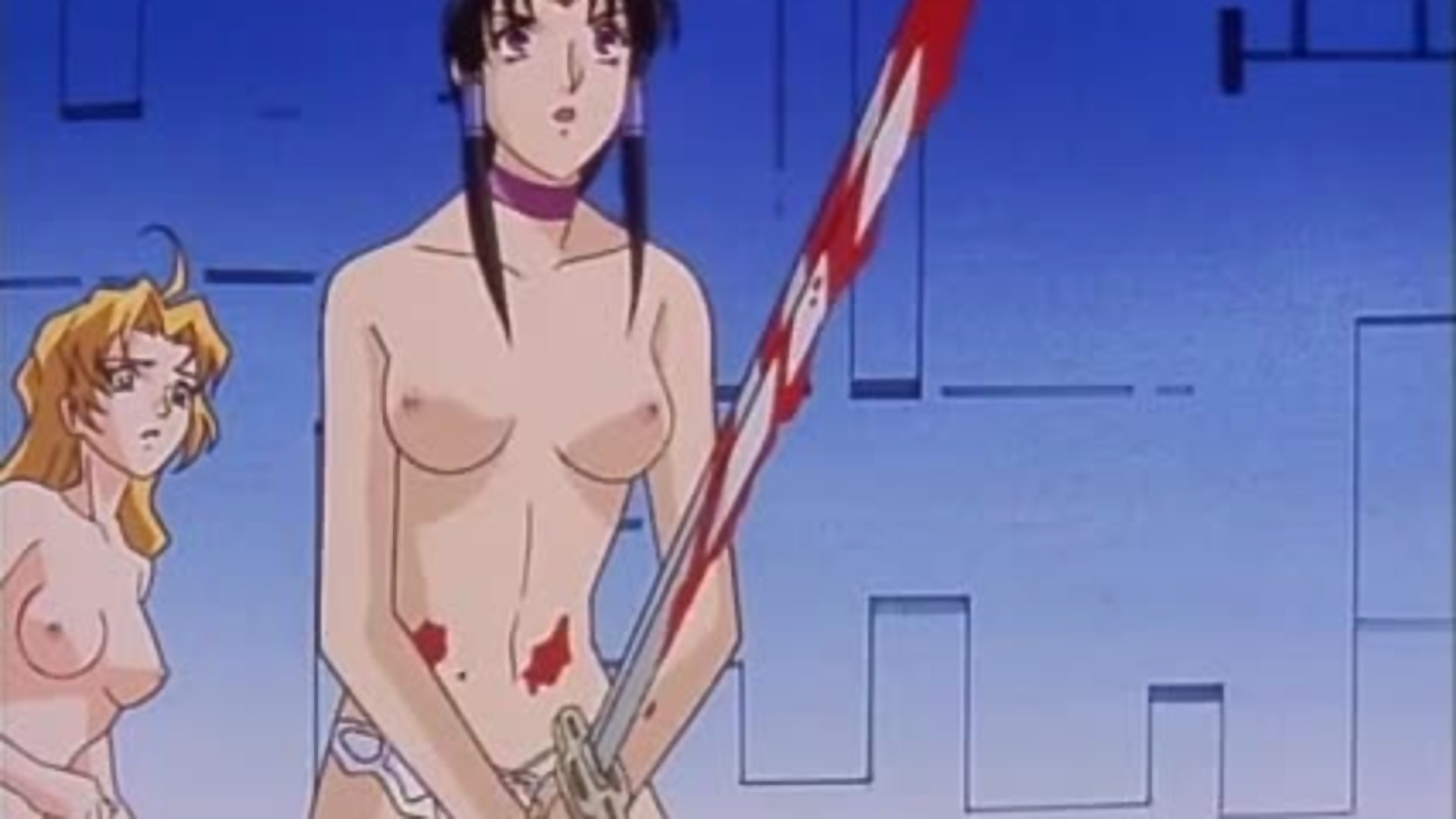 Topless-elfen-fantasy-mädchen rettet welt mit nackten titten