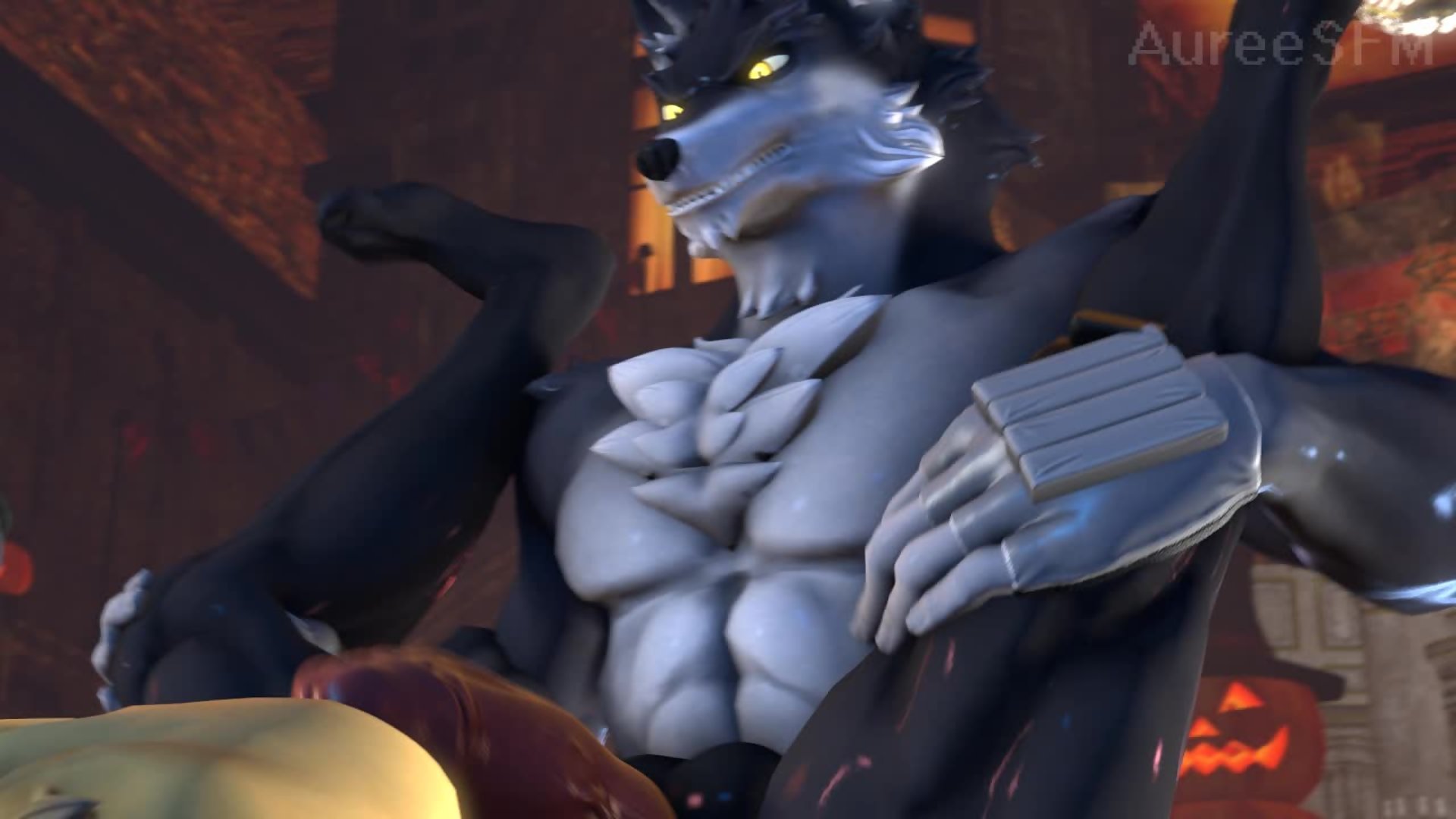 Homem-vampiro cão sodomizado por lobisomem - furry sfm