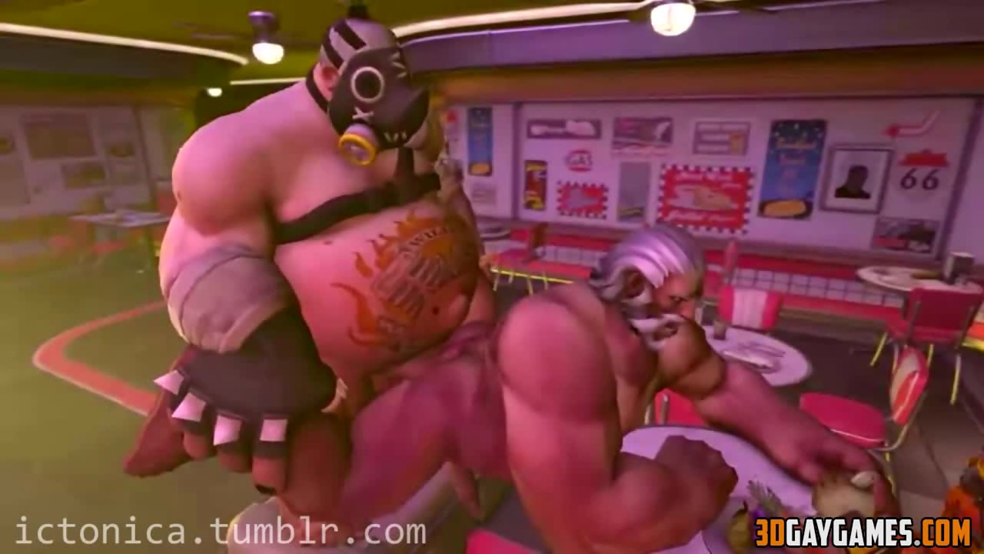 Intense 3d gay overwatch heroes in ass pounding action