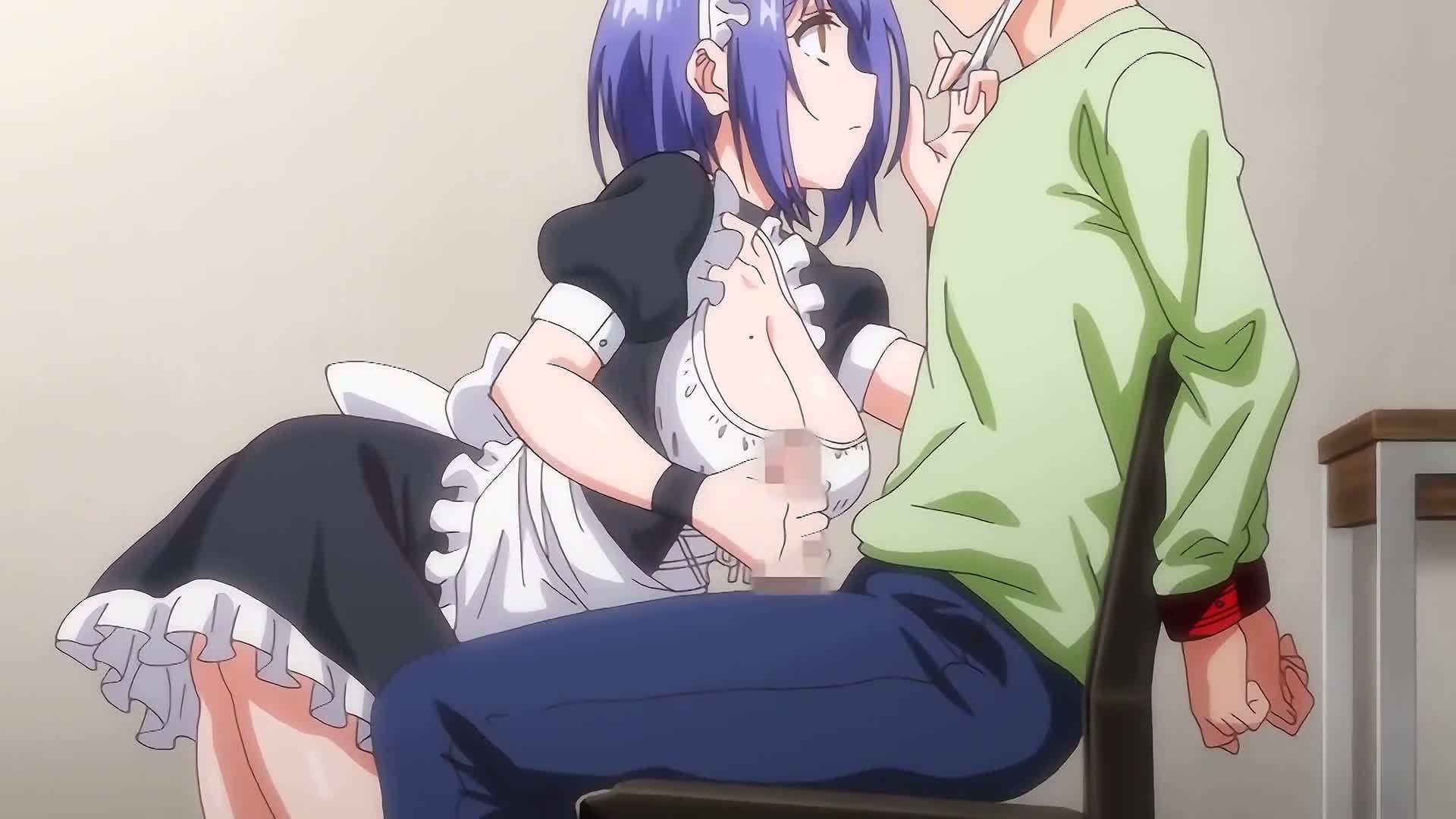 かわいい十代の少女が妹のアニメが終わる間にオナニーをする