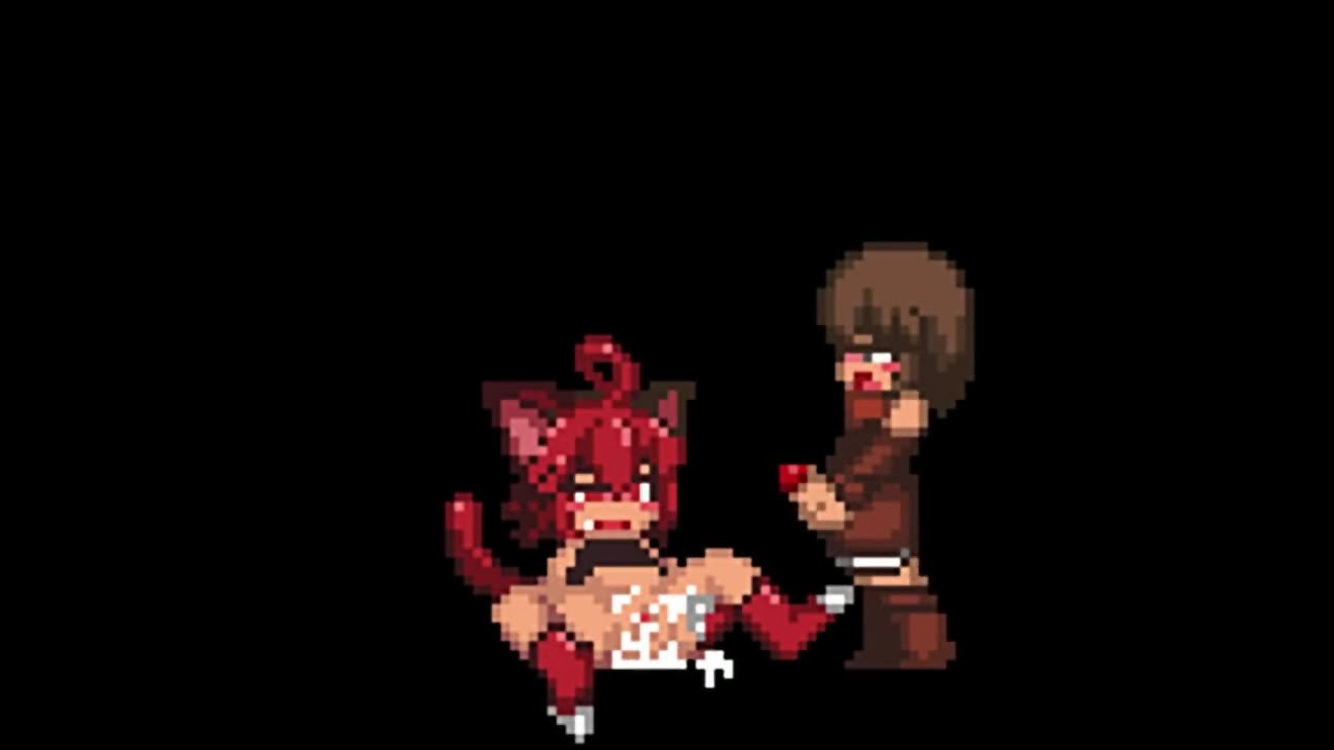 8bit cartoon titty fuck & cumshot