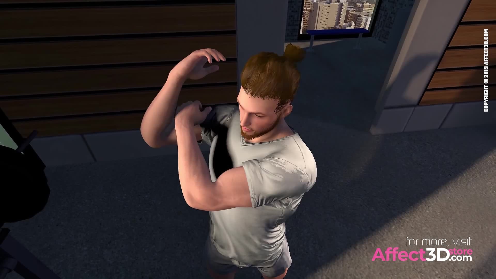 Treinador musculoso do ginásio sodomiza futa bem dotada