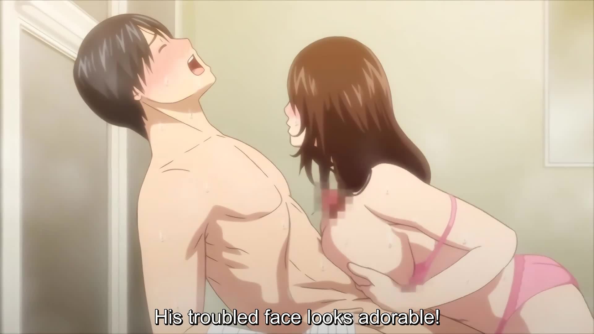 Busty mom gives son's friend a naughty boobjob