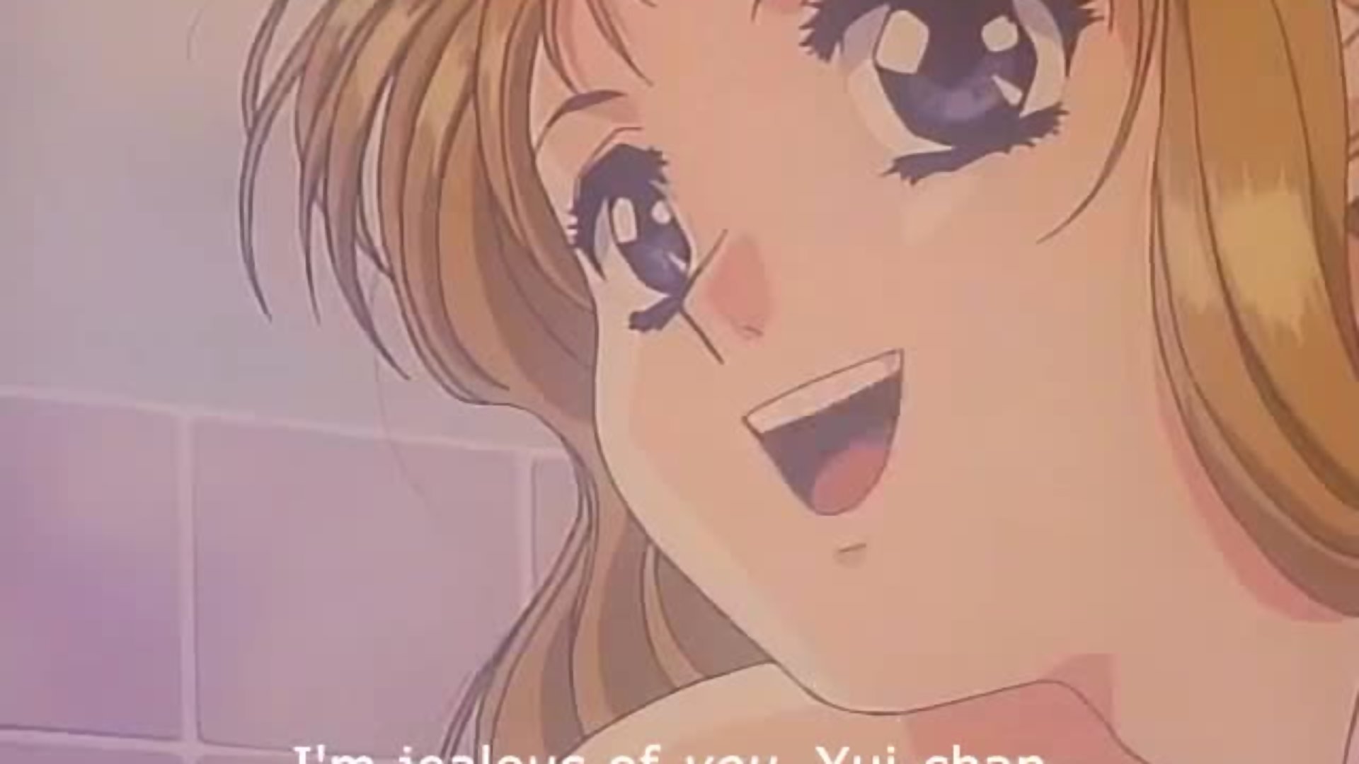 Sexy teen schulmädchen in dampfiger ecchi-szene