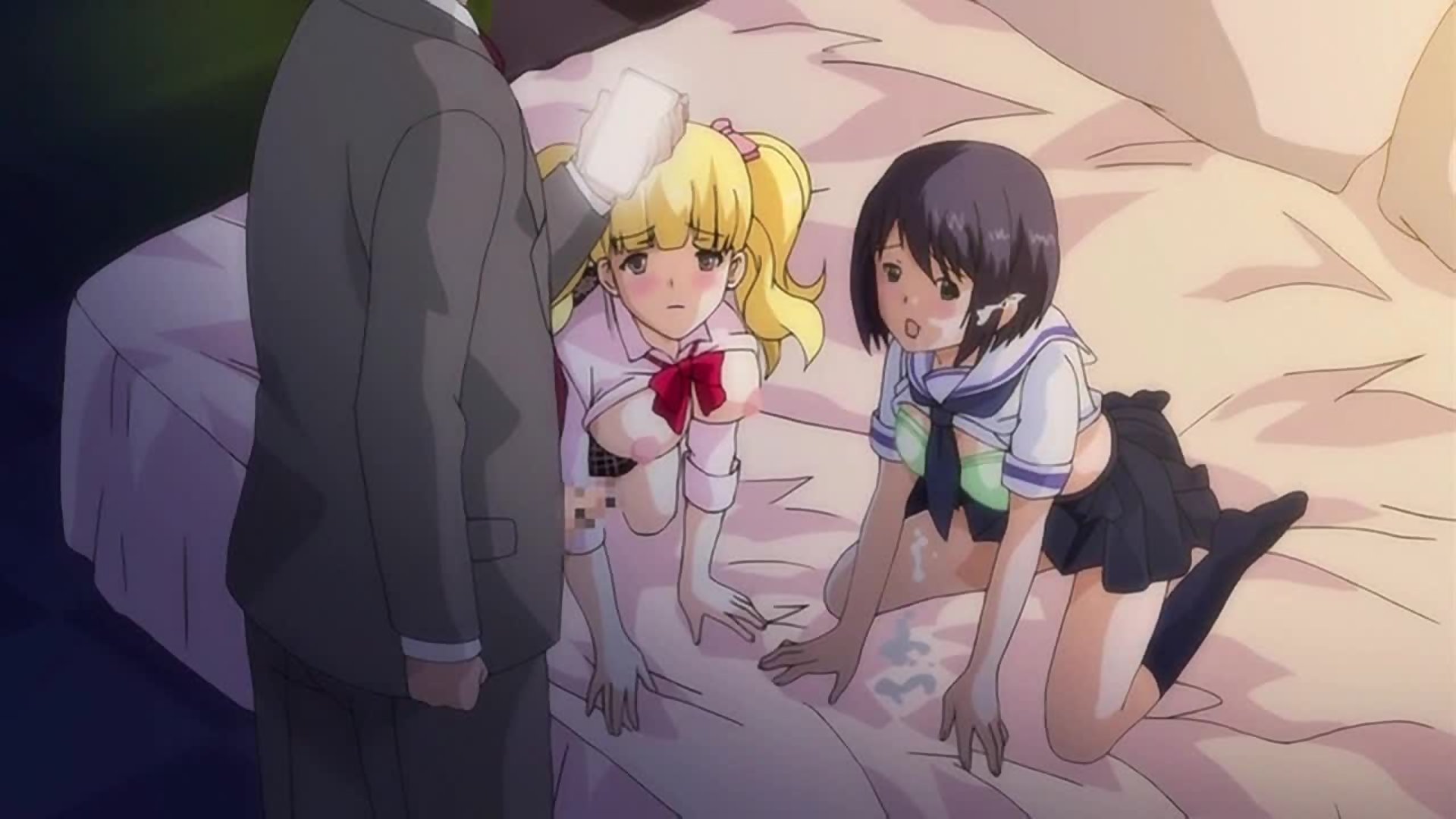 Vierge ado yukki dans un trio hentai intense
