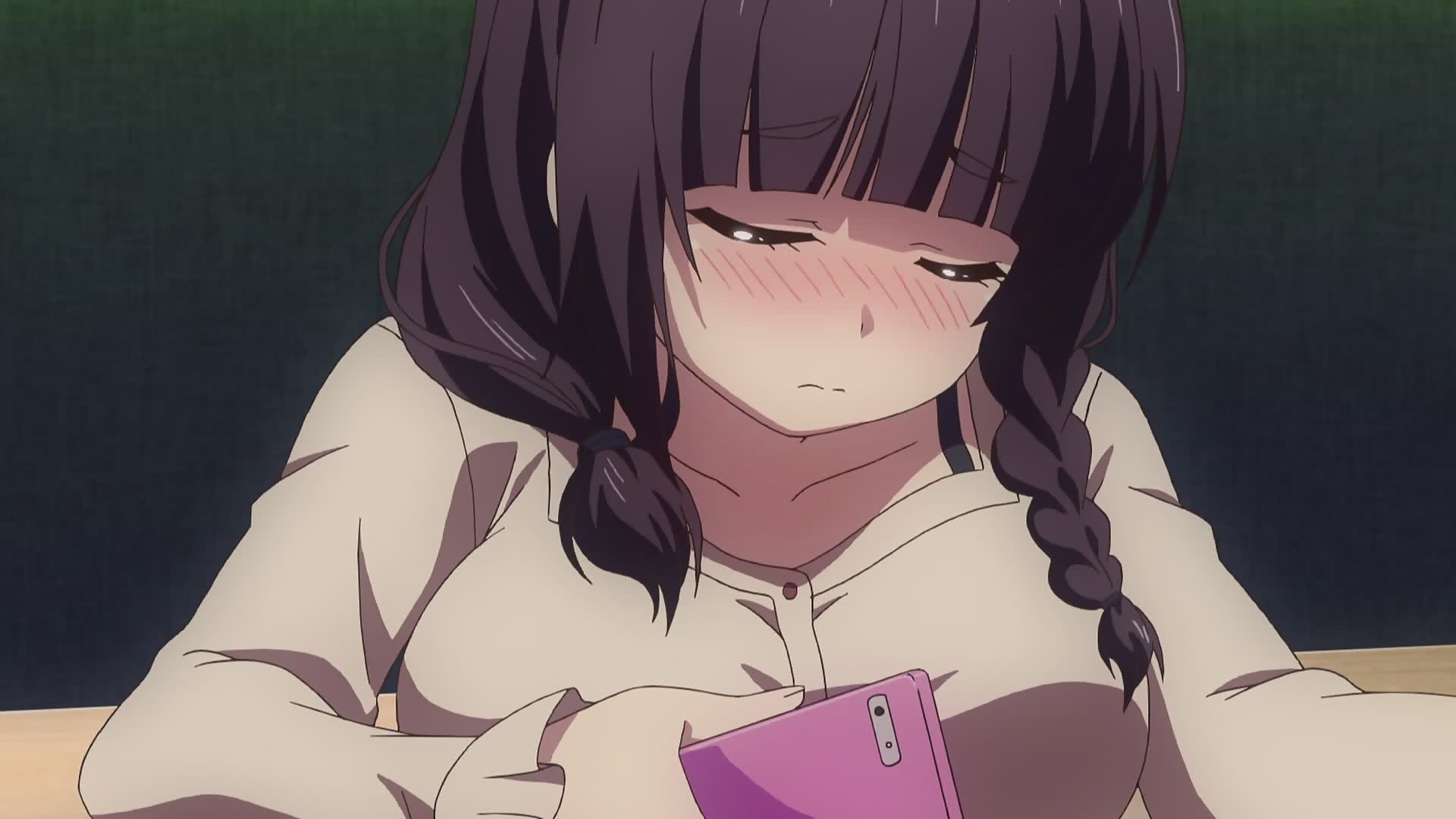 Putzige großbusige lehrerin reitet eine freche ecchi-fahrt