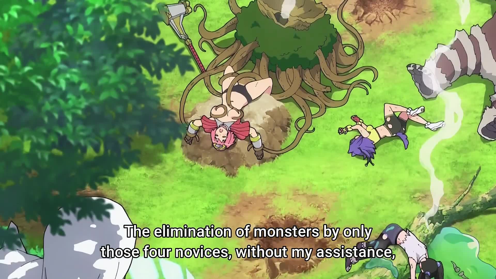 Fantasy-kriegerinnen kämpfen gegen perverse monster in einer unmora...