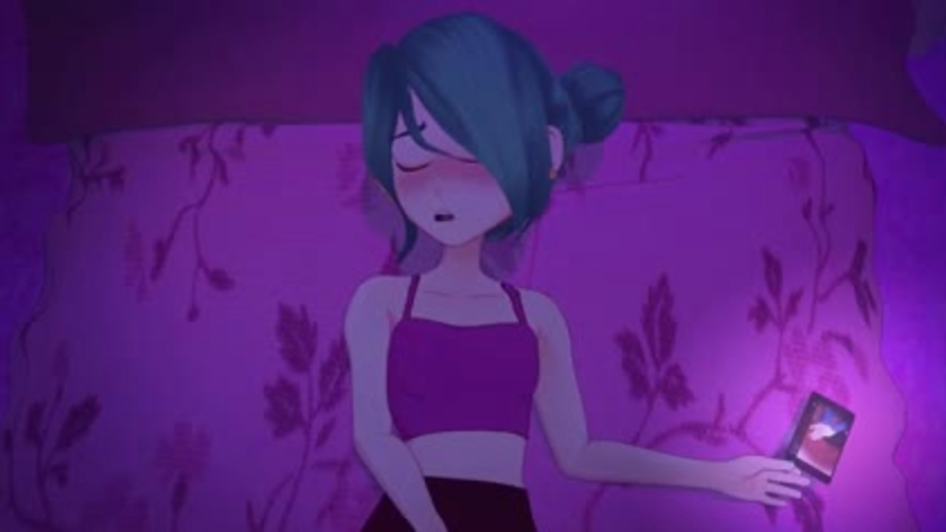 سوكوبوس مراهقة فتاة الكرتون يستمني وتتخيل شبان جميل