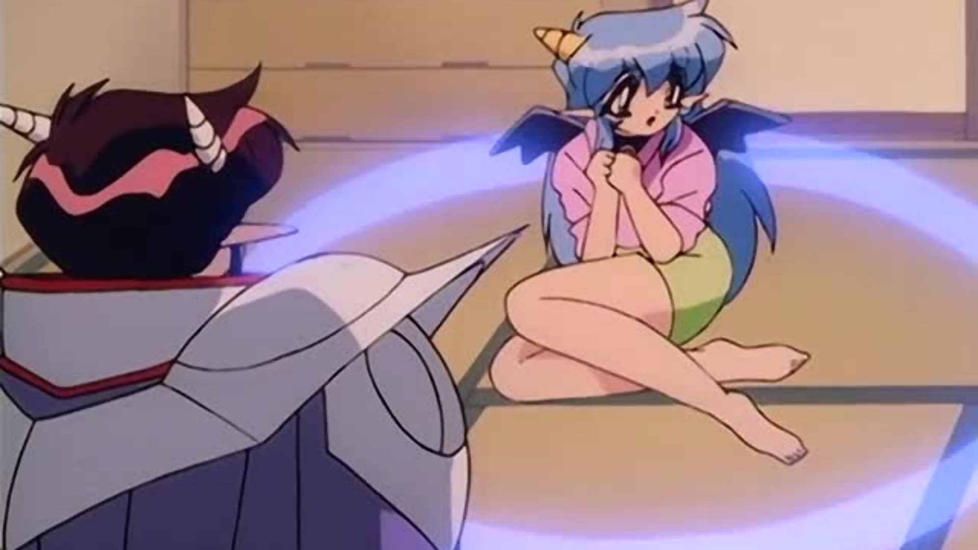 Cute succubus hentai slave to human master