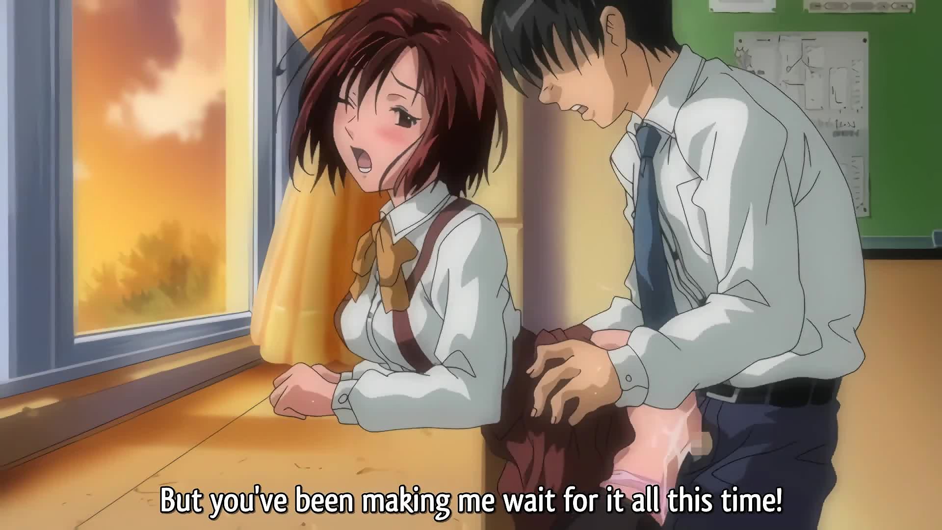 écolière hentai baisée près de la fenêtre de classe